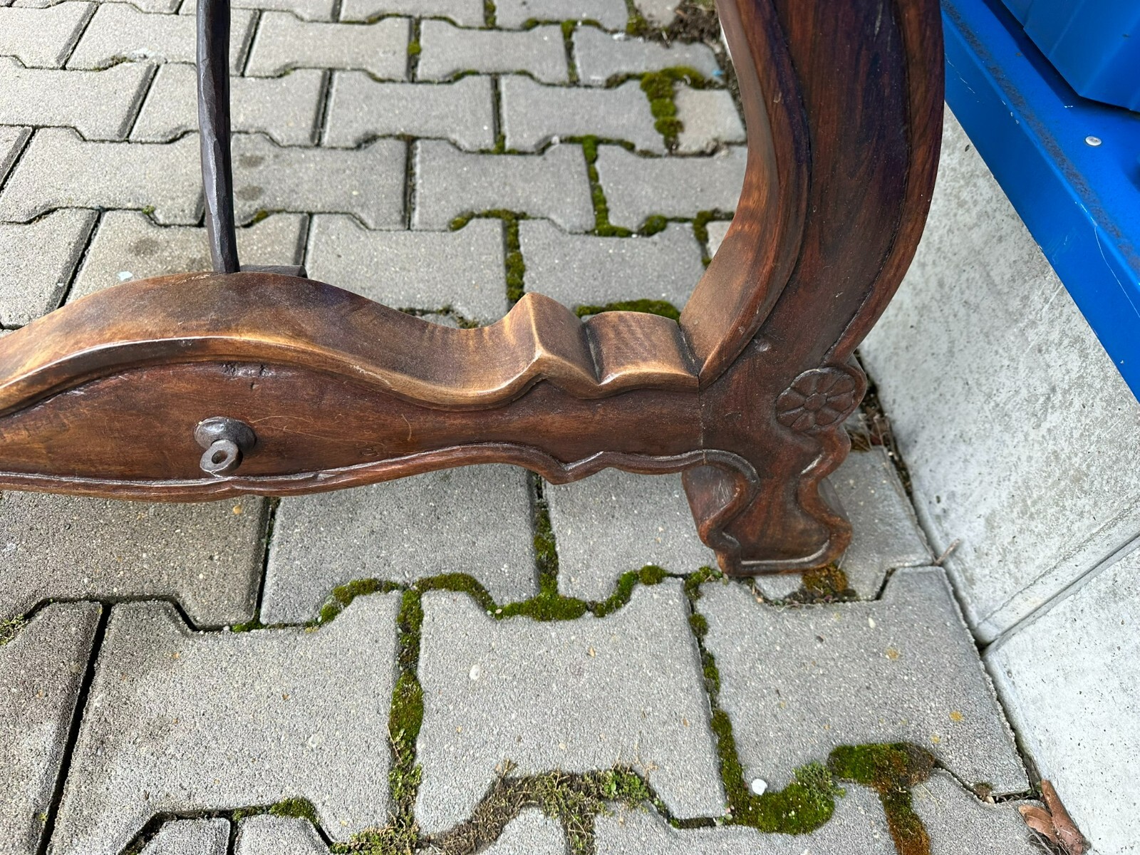SEHR SCHÖNER GROSSER BAROCKTISCH BAROCK ESSTISCH NUSSBAUM MASSIV 18 TES JH – Bild 12