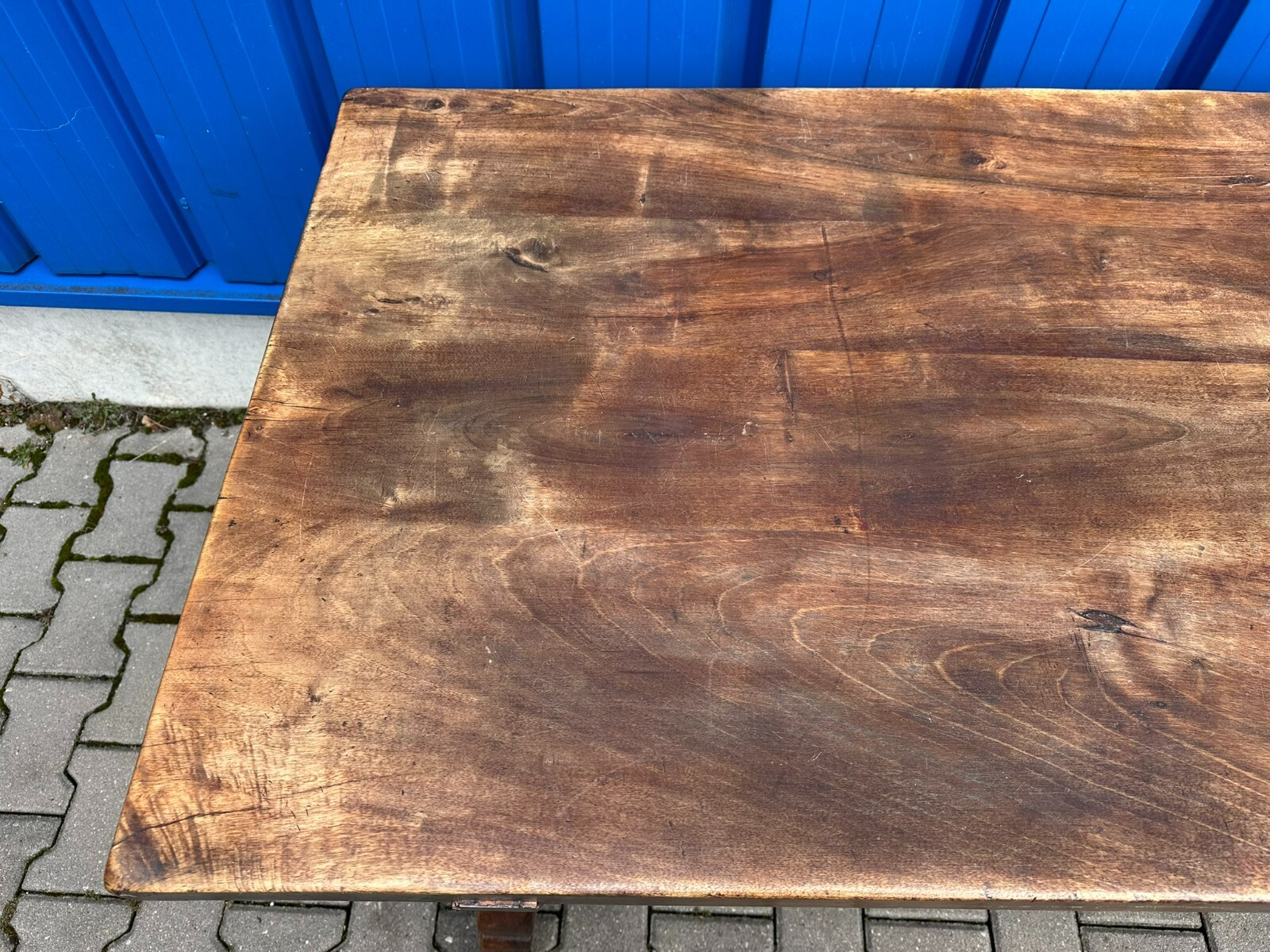 SEHR SCHÖNER GROSSER BAROCKTISCH BAROCK ESSTISCH NUSSBAUM MASSIV 18 TES JH – Bild 4