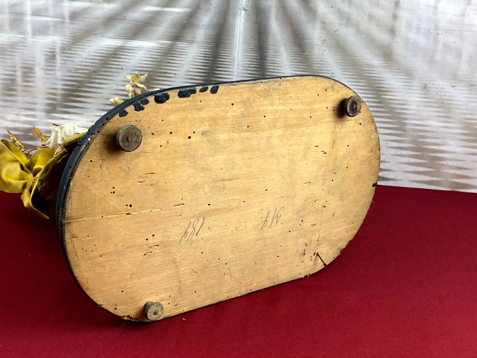 GLOBE DE MARIEE HOCHZEIT ANDENKEN FRANKREICH NAPOLEON III BLUMENGESTECK 51cm – Bild 22