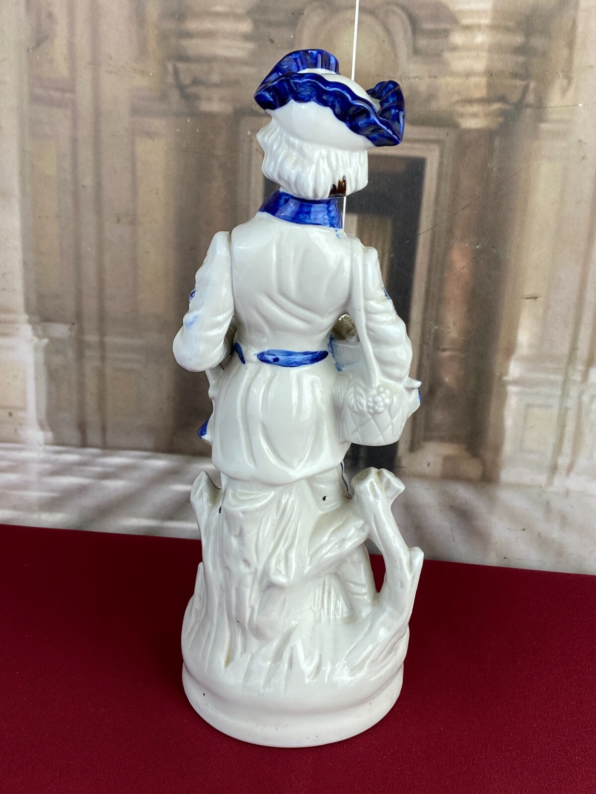 FIGUR AUS PORZELLAN TEILS HANDBEMALT GALANTER ROKOKO HERR 30cm – Bild 5