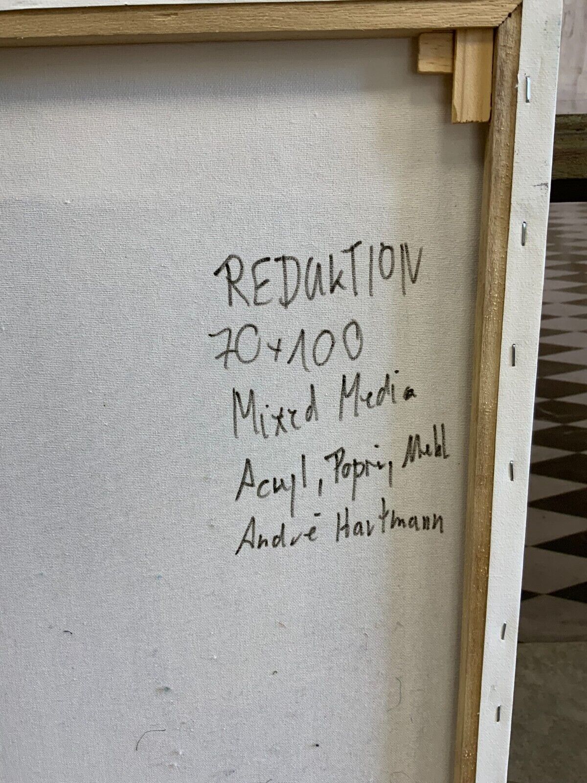 MIXED MEDIA MISCHTECHNIK AUF LEINWAND ANDRE HARTMANN AKT EROTIK – Bild 12