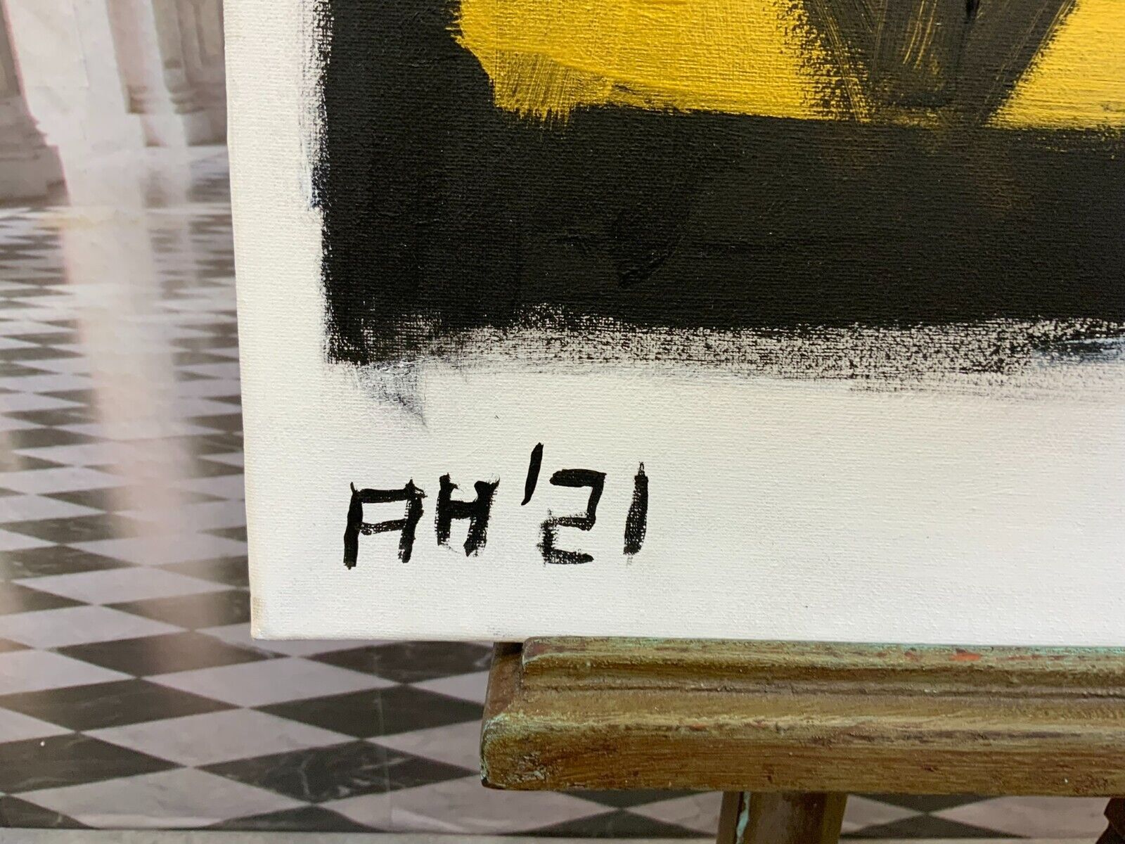 MIXED MEDIA MISCHTECHNIK AUF LEINWAND ANDRE HARTMANN AKT EROTIK – Bild 10