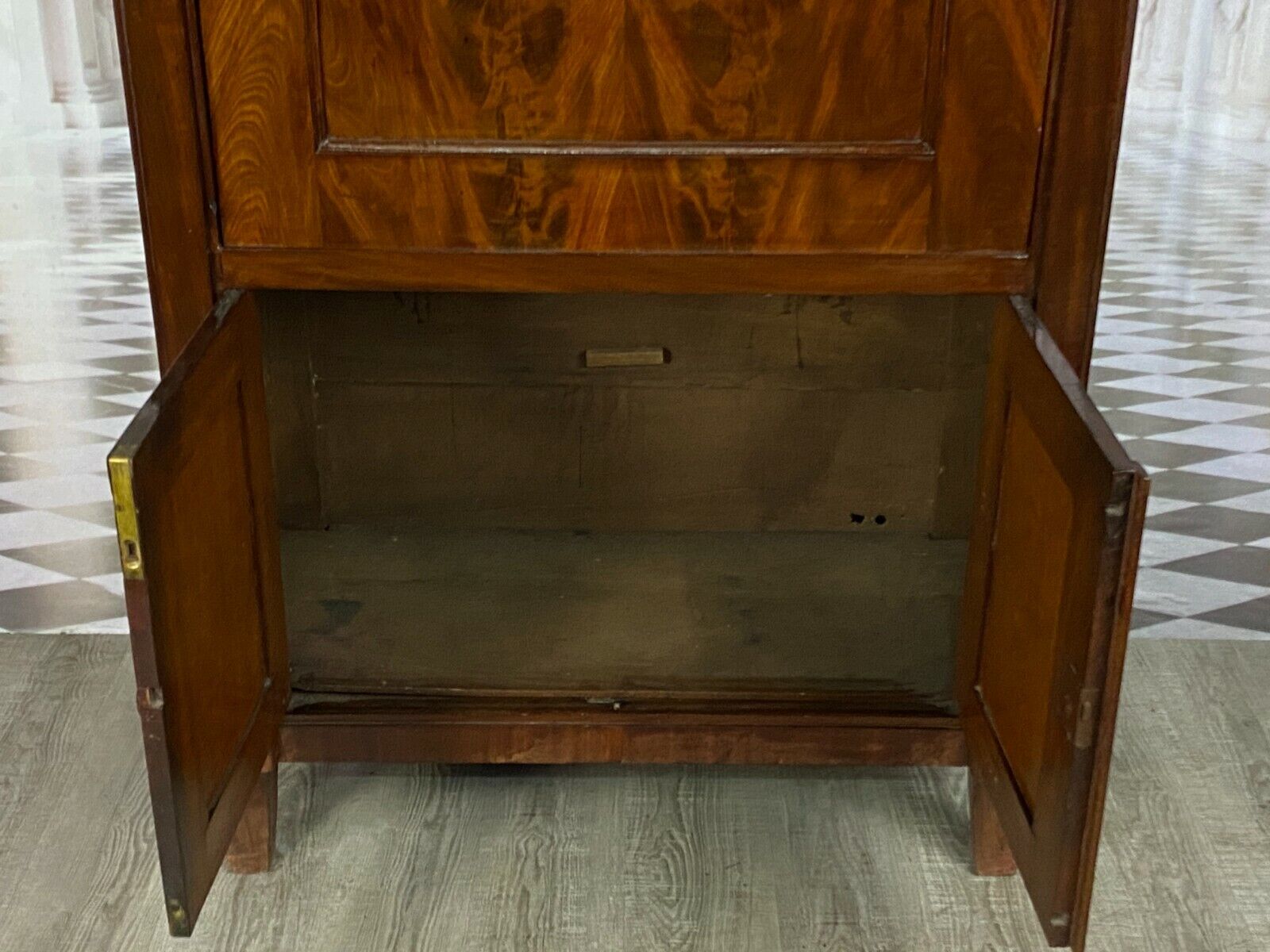 EMPIRE BIEDERMEIER SEKRETÄR UM 1820 MAHAGONI FURNIER SCHREIBMÖBEL – Bild 11