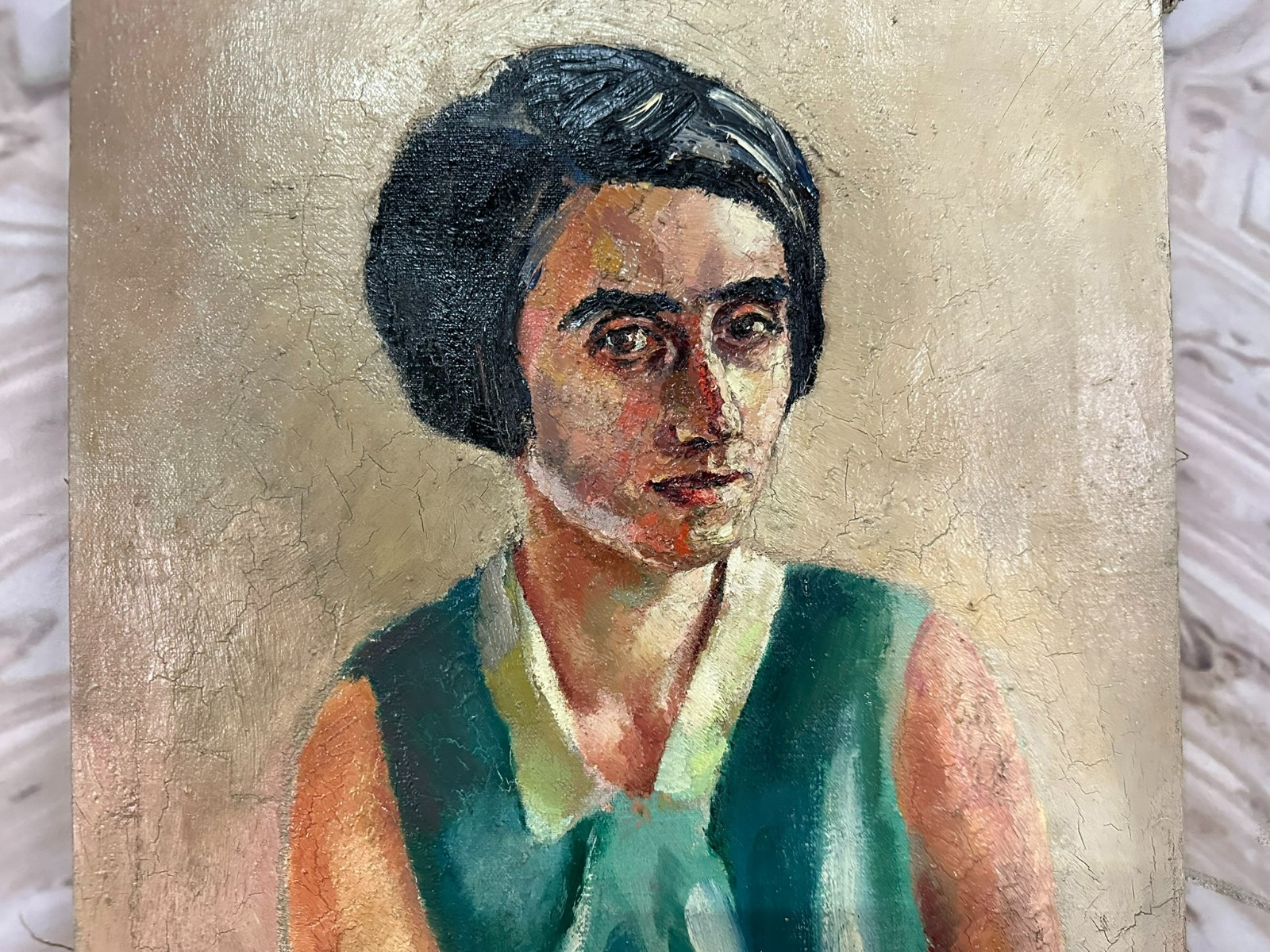 ALTES ÖLGEMÄLDE PORTRAIT EINER DAME FRAUENPORTRAIT