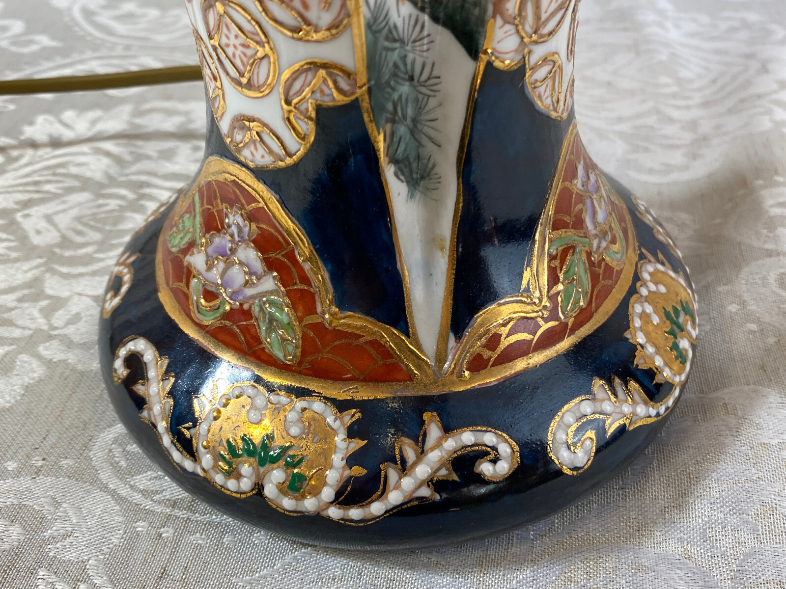 Tischlampe, Fuss aus einer japanischen Vase aus Porzellan, 20-tes Jhdt – Bild 16