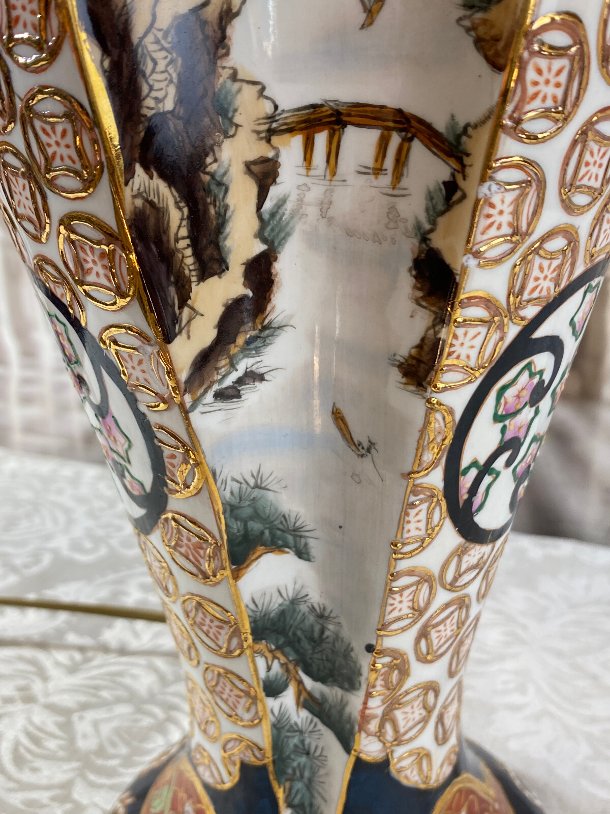 Tischlampe, Fuss aus einer japanischen Vase aus Porzellan, 20-tes Jhdt – Bild 17