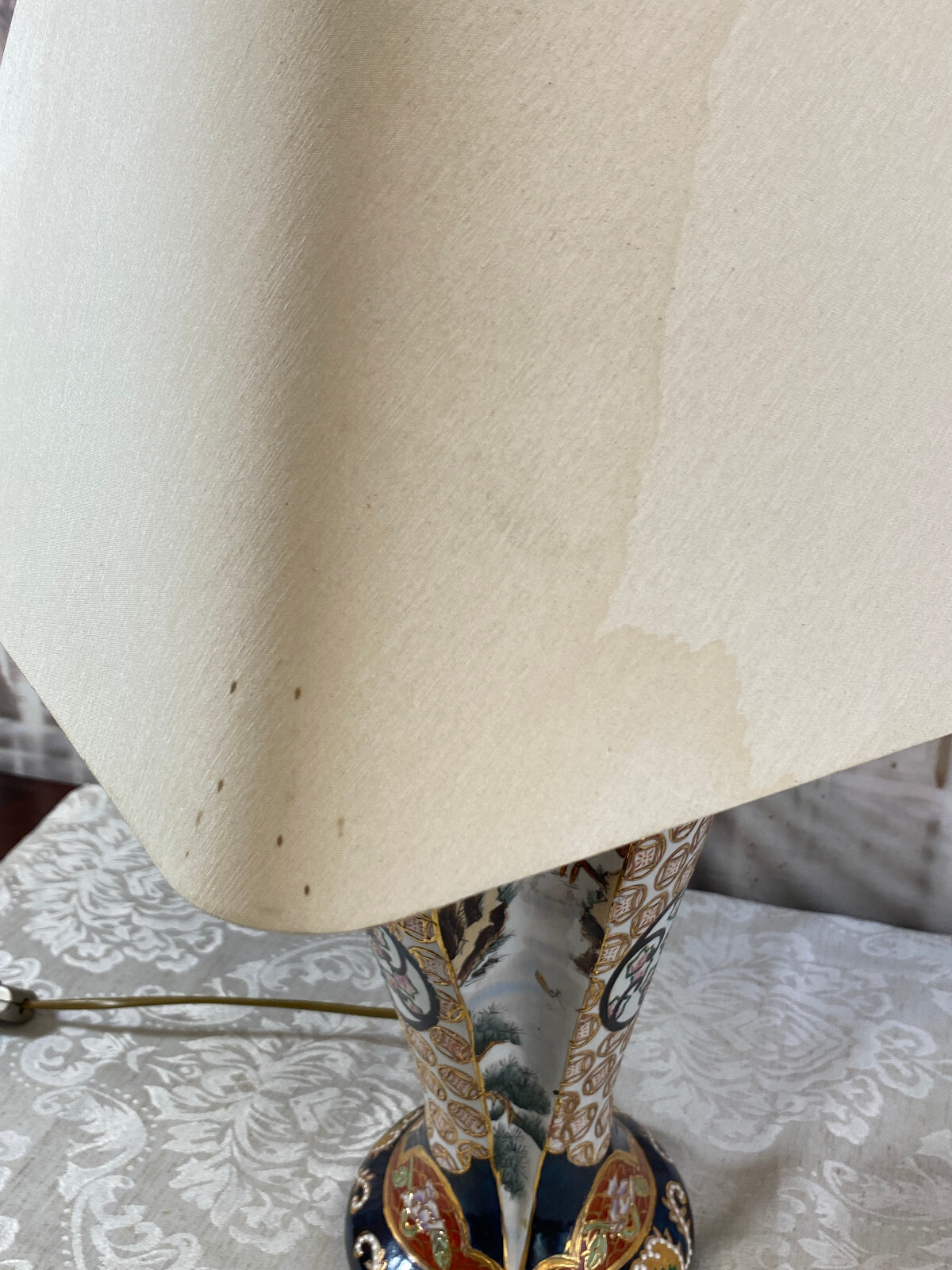 Tischlampe, Fuss aus einer japanischen Vase aus Porzellan, 20-tes Jhdt – Bild 20