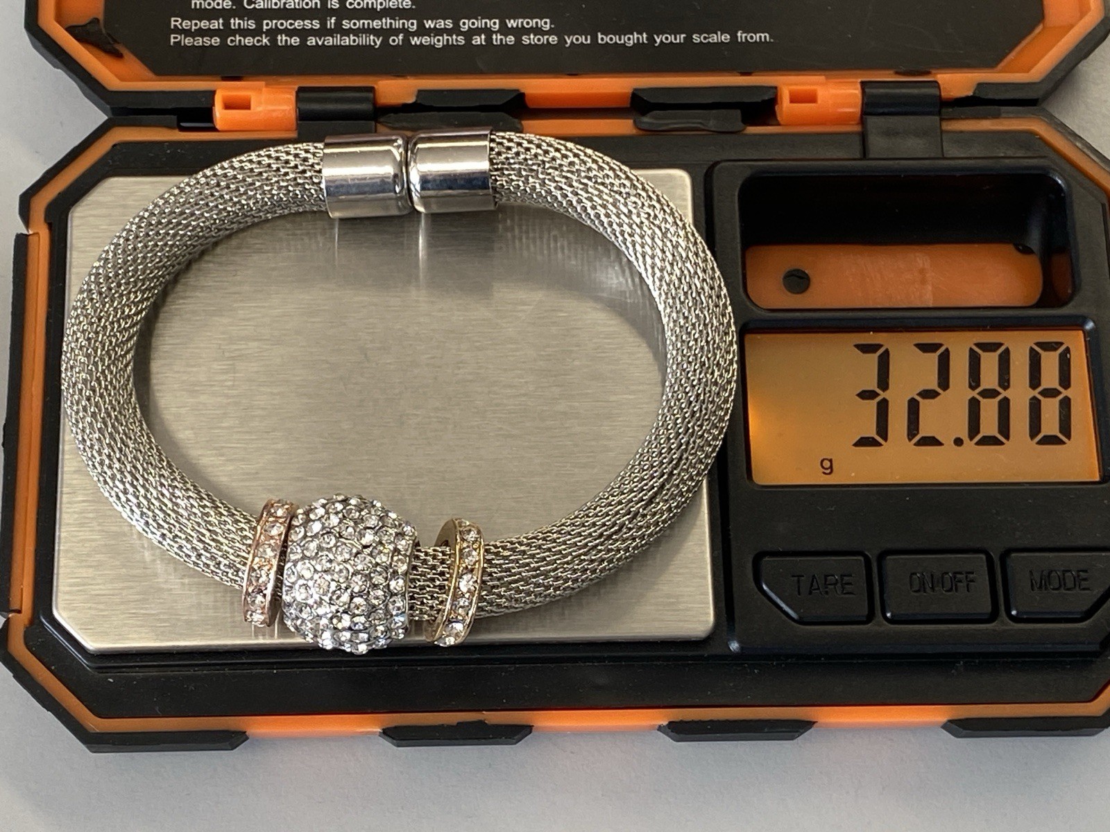 RÖHRENFÖRMIG MODESCHMUCK ARMBAND MAGNETISCH MESH OPTIK GLASSTEINE GLAS STEINE – Bild 19