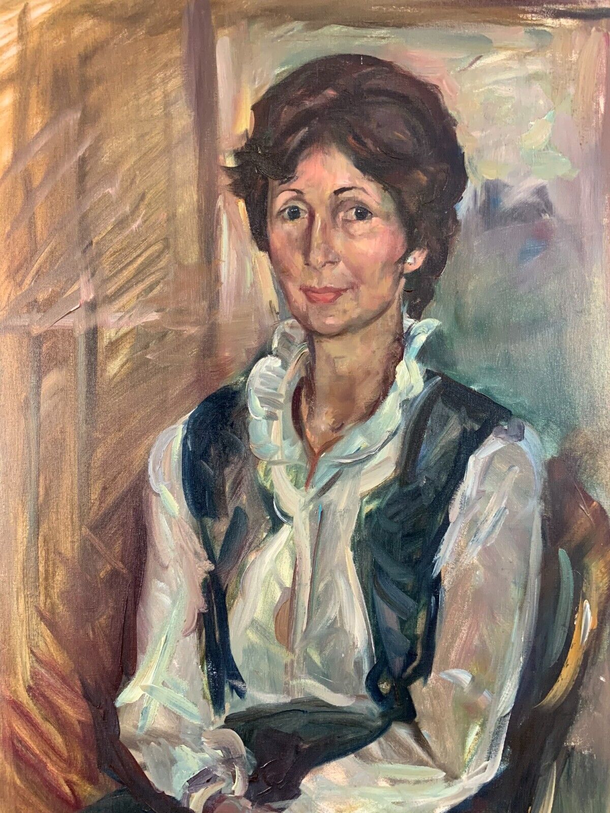 GROSSES ÖLGEMÄLDE  PORTRAIT EINER DAME 60x80