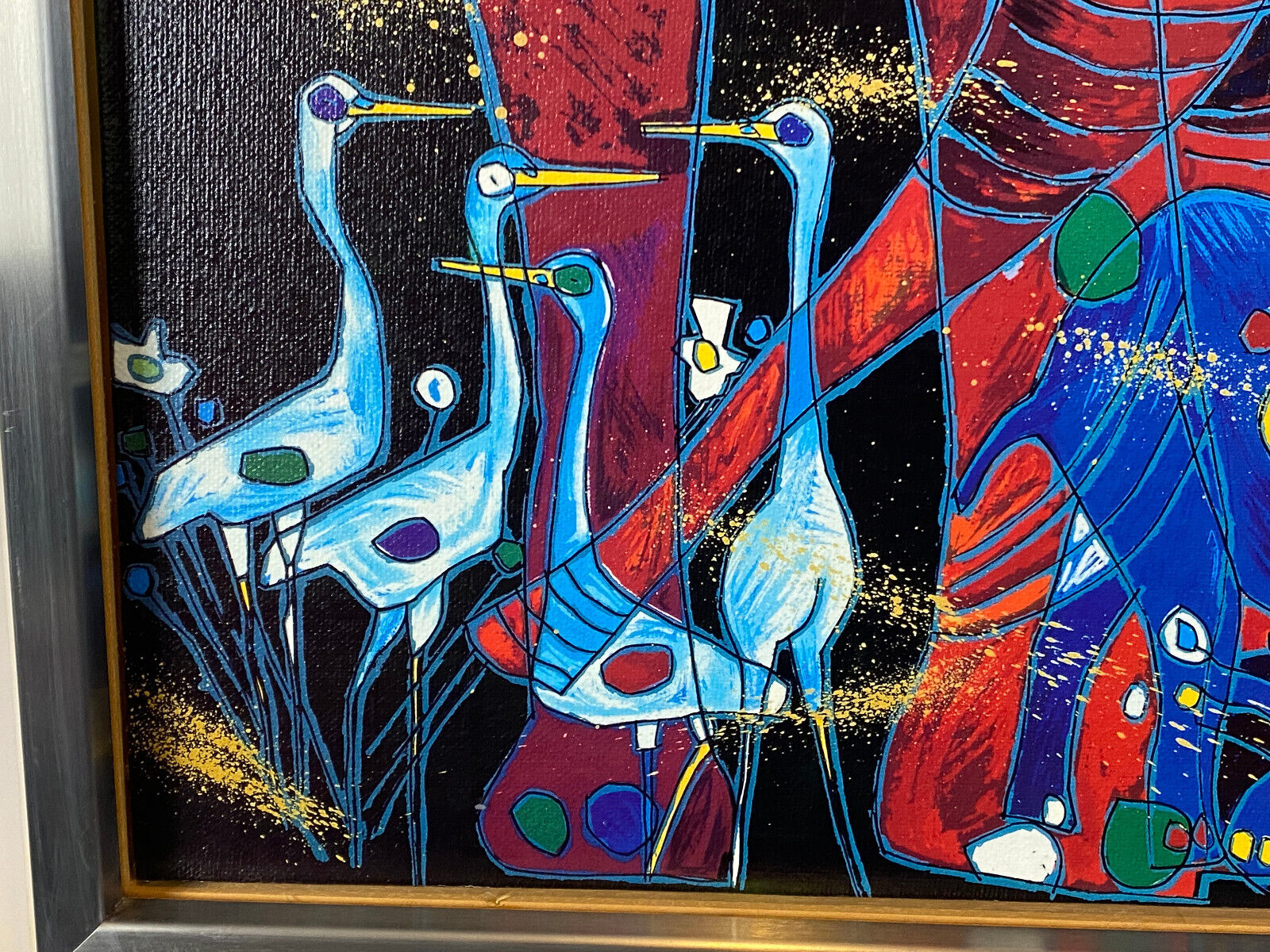 JIANG TIEFENG SERIGRAPHIE AFRIKA ELEFANTEN MASSIV GERAHMT – Bild 8