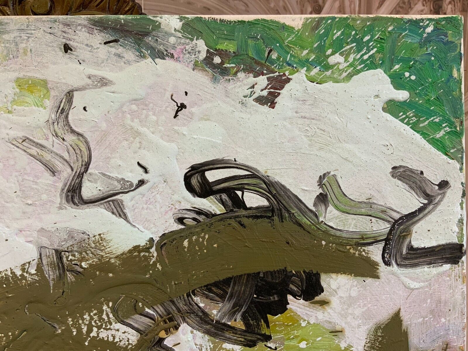 ACRYLGEMÄLDE MODERN GROSSES GEMÄLDE VON WALDEMAR KUFNER (1940-2016) 110x90cm – Bild 7