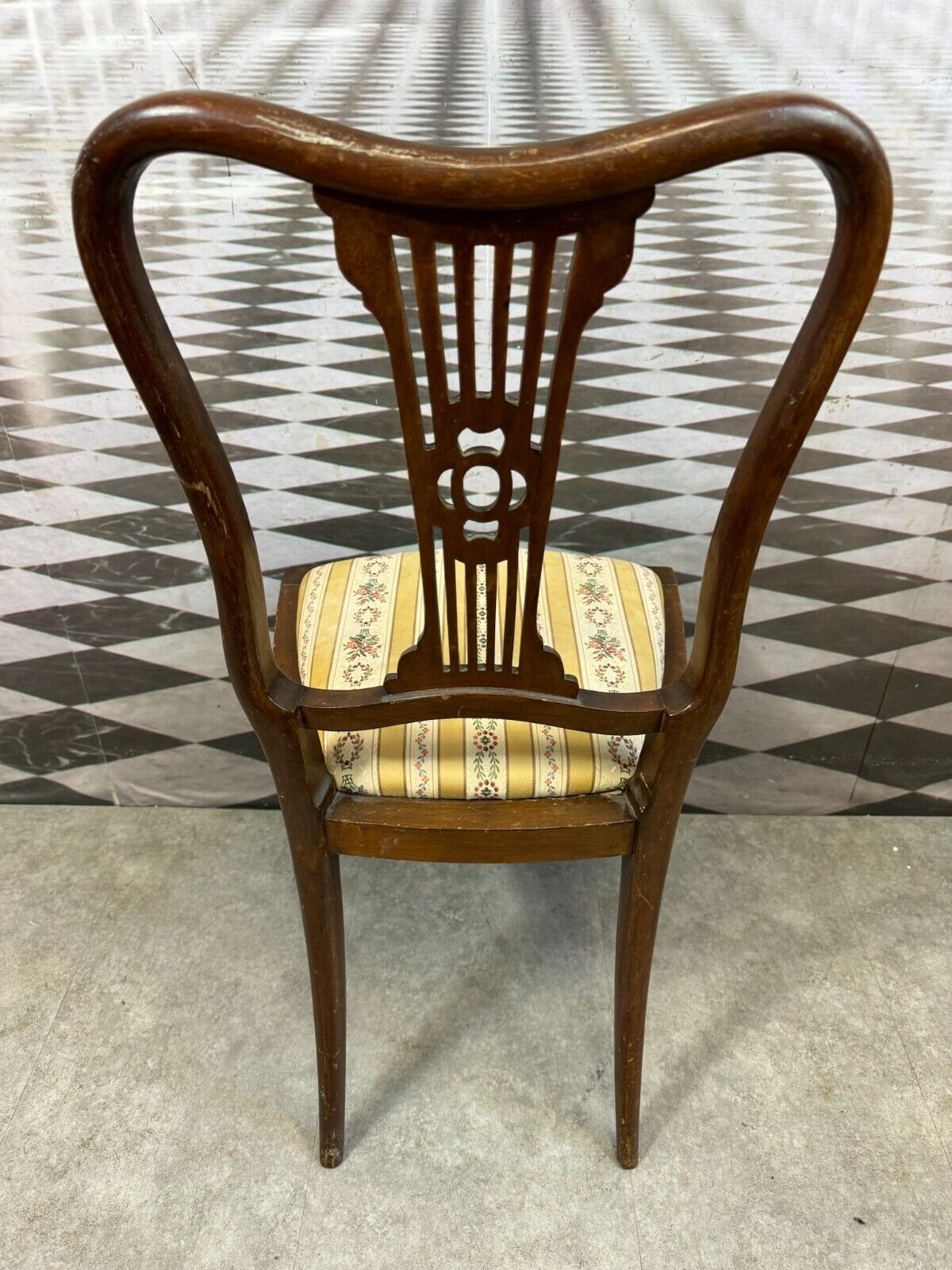 ANTIKER STUHL UM 1920 EICHE GESTELL – Bild 12