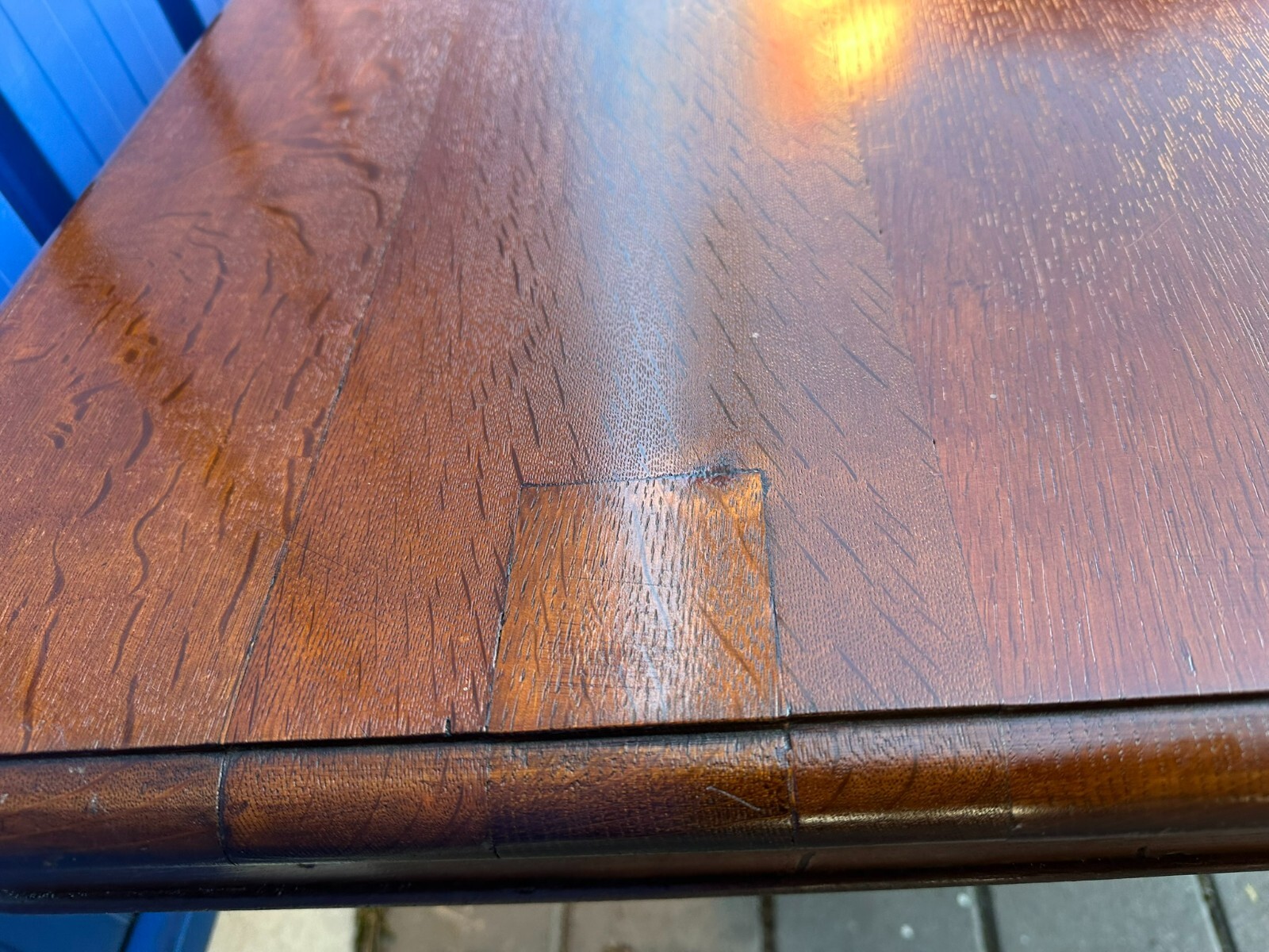 ANTIKER NEO REINASSANCE ESSTISCH UM 1880 EICHE PRUNKFUSS GRÜNDERZEIT – Bild 9