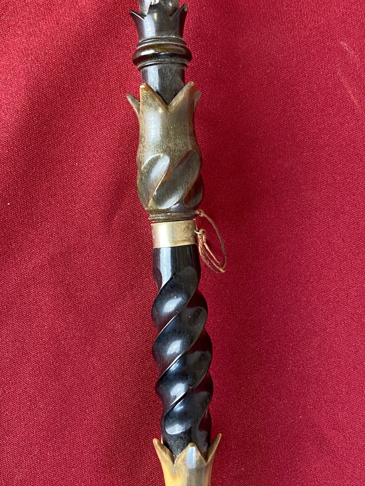 ANTIKE PFEIFE PORZELLAN HANDBEMALT PORZELLANPFEIFE JÄGERPFEIFE 100cm – Bild 13