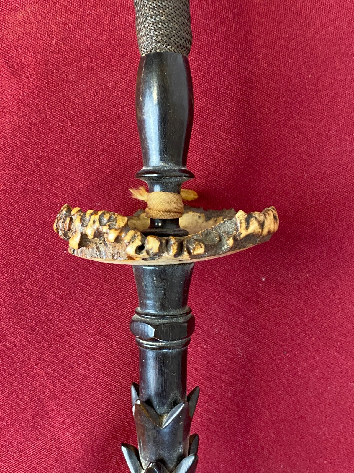 ANTIKE PFEIFE PORZELLAN HANDBEMALT PORZELLANPFEIFE JÄGERPFEIFE 100cm – Bild 14