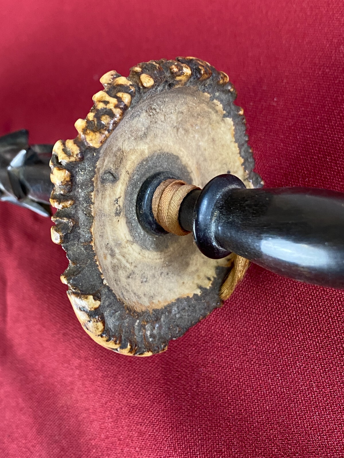 ANTIKE PFEIFE PORZELLAN HANDBEMALT PORZELLANPFEIFE JÄGERPFEIFE 100cm – Bild 15