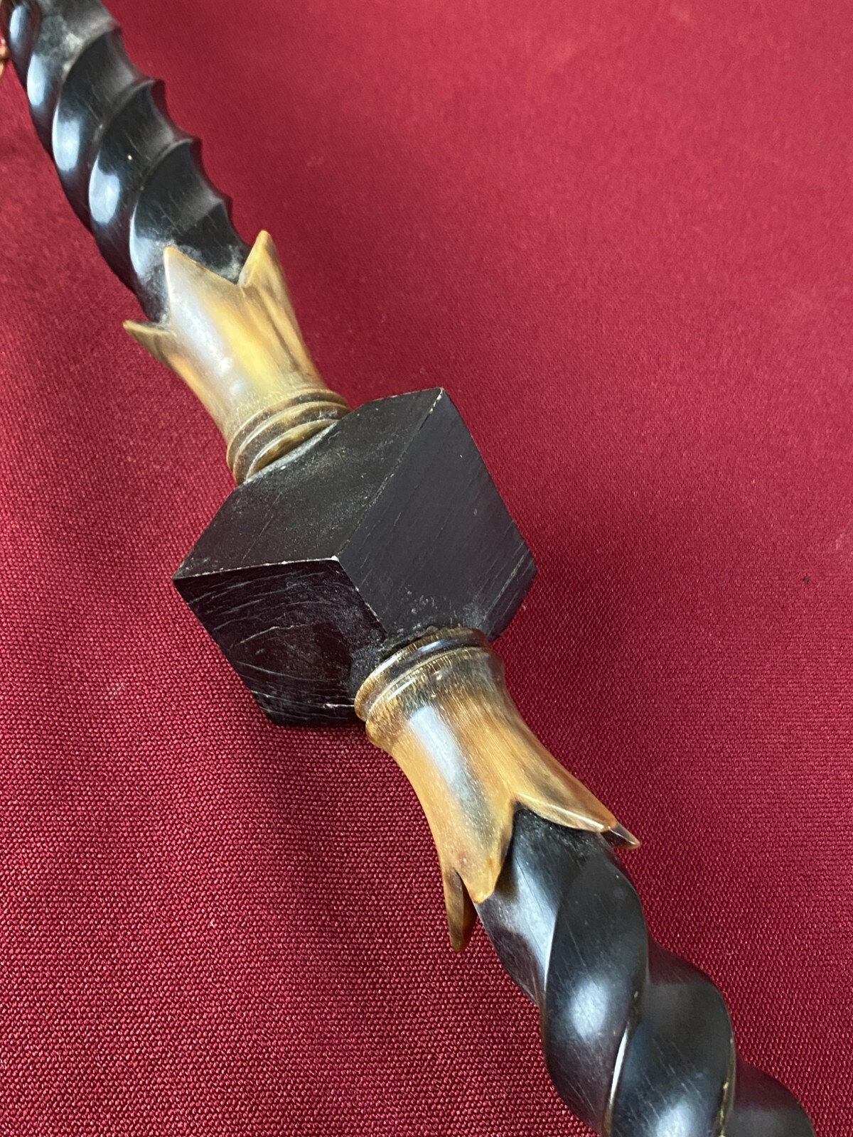 ANTIKE PFEIFE PORZELLAN HANDBEMALT PORZELLANPFEIFE JÄGERPFEIFE 100cm – Bild 18