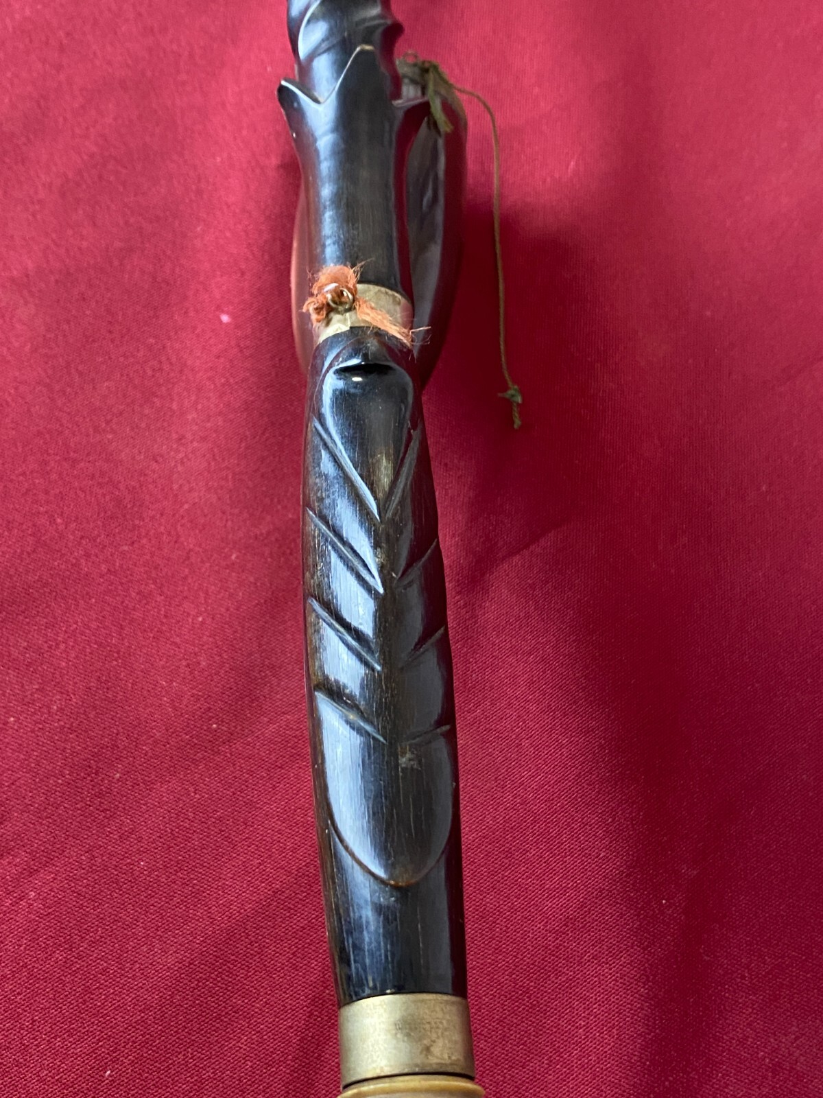 ANTIKE PFEIFE PORZELLAN HANDBEMALT PORZELLANPFEIFE JÄGERPFEIFE 100cm – Bild 19