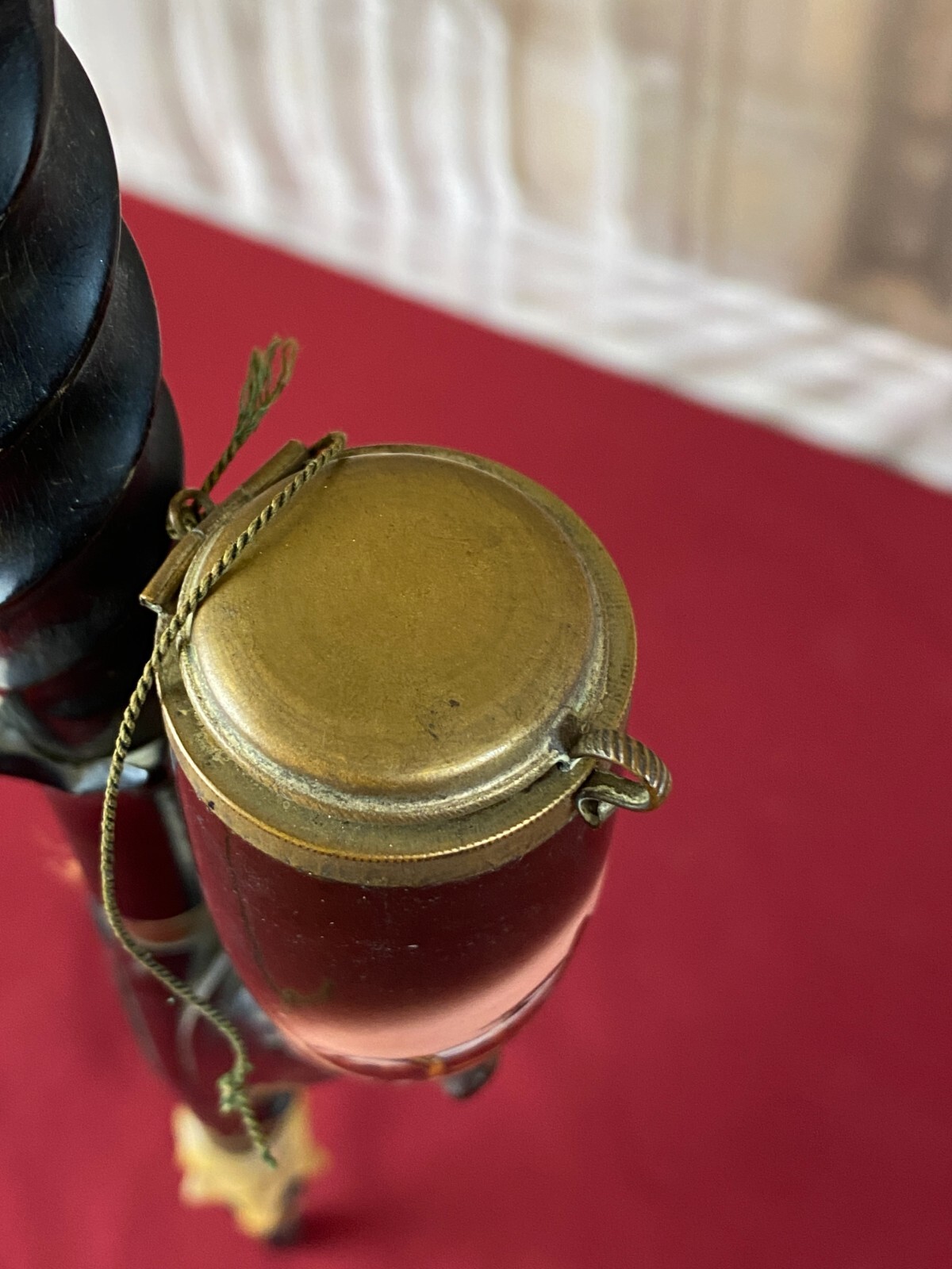 ANTIKE PFEIFE PORZELLAN HANDBEMALT PORZELLANPFEIFE JÄGERPFEIFE 100cm – Bild 6