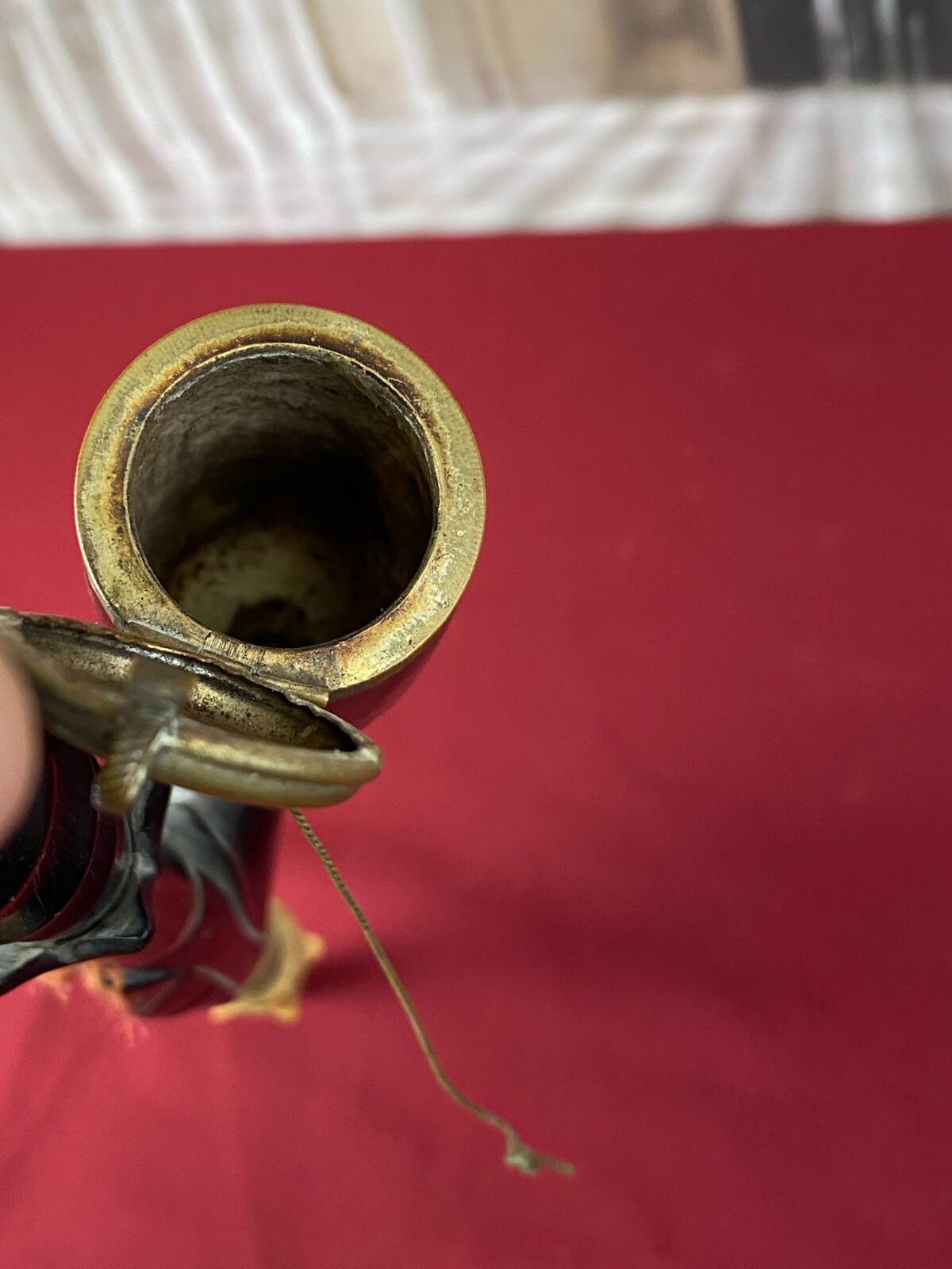 ANTIKE PFEIFE PORZELLAN HANDBEMALT PORZELLANPFEIFE JÄGERPFEIFE 100cm – Bild 9