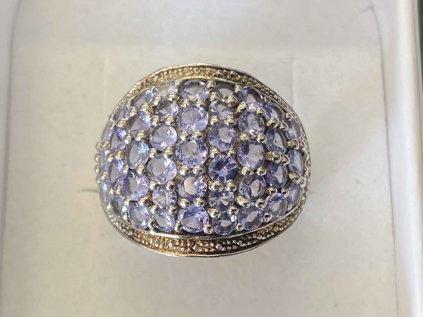 MASSIVER RING AUS STERLING SILBER 925 MIT AMETHYSTEN 2,46ct GRÖSSE 59 – Bild 12