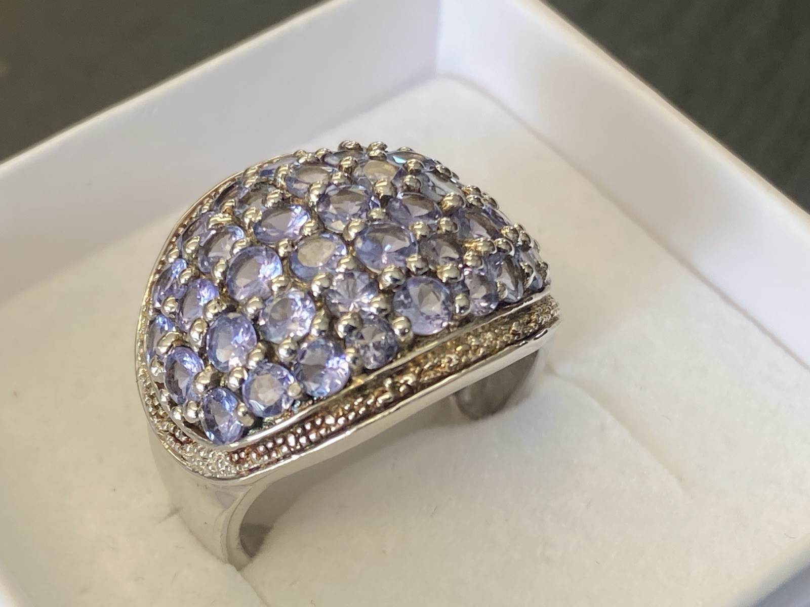 MASSIVER RING AUS STERLING SILBER 925 MIT AMETHYSTEN 2,46ct GRÖSSE 59 – Bild 13