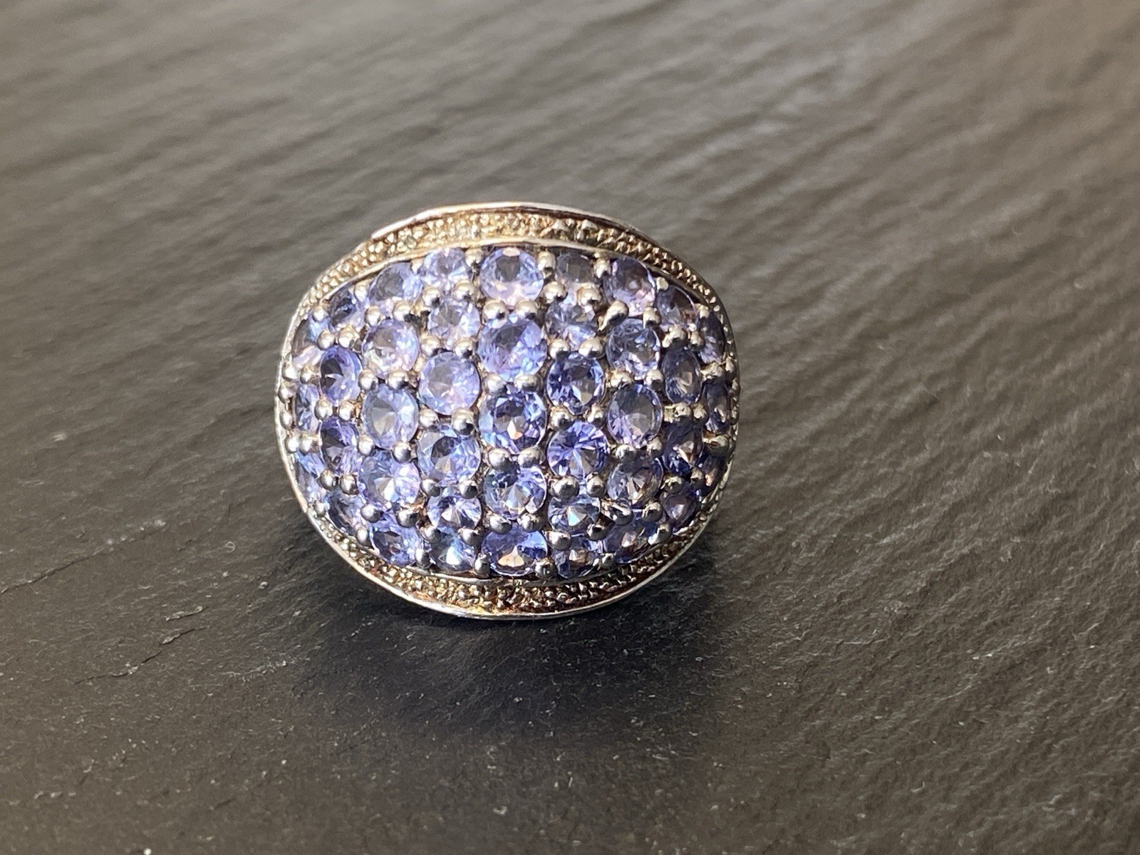 MASSIVER RING AUS STERLING SILBER 925 MIT AMETHYSTEN 2,46ct GRÖSSE 59 – Bild 3
