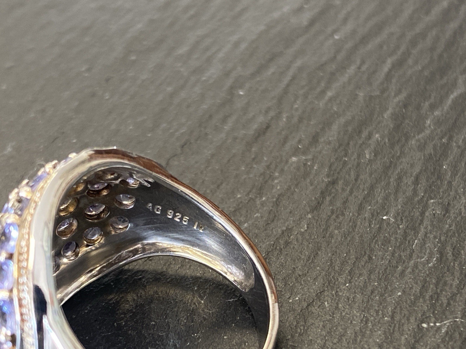 MASSIVER RING AUS STERLING SILBER 925 MIT AMETHYSTEN 2,46ct GRÖSSE 59 – Bild 6