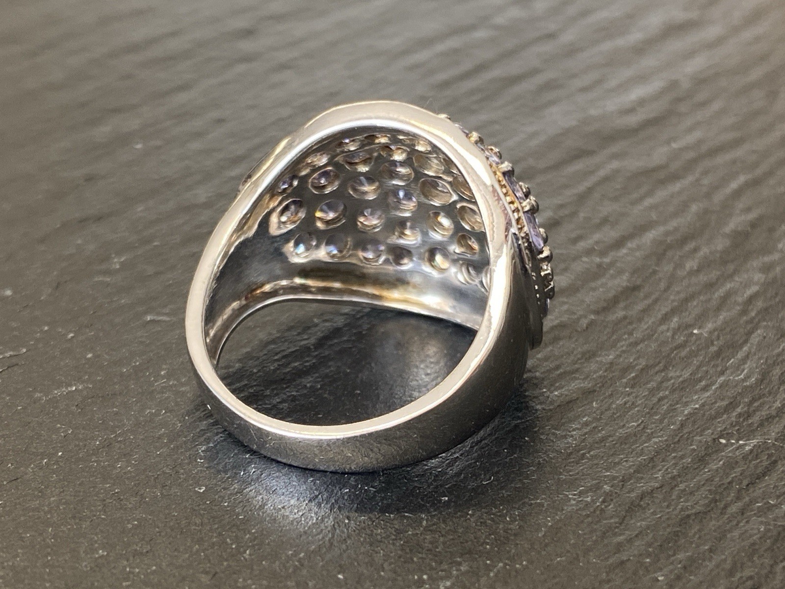 MASSIVER RING AUS STERLING SILBER 925 MIT AMETHYSTEN 2,46ct GRÖSSE 59 – Bild 8
