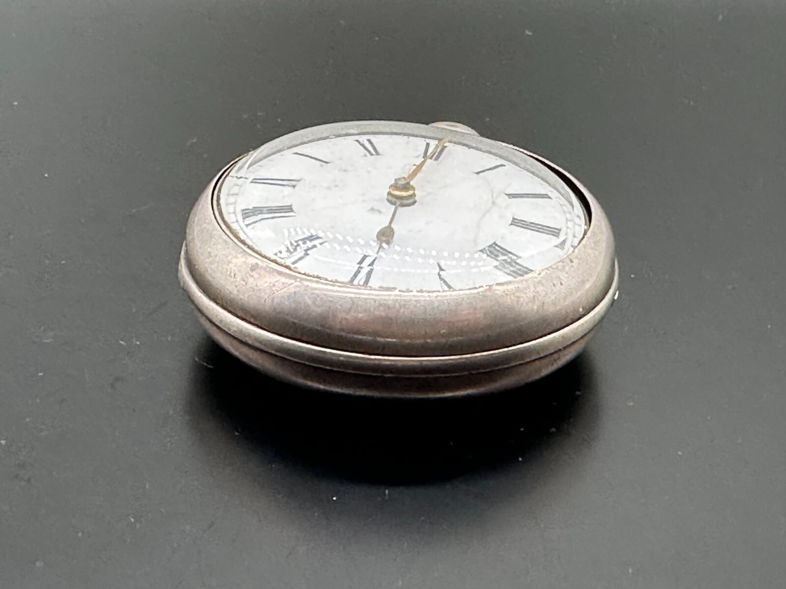 ANTIKE TASCHENUHR ENGLAND STERLING SILBER DEFEKT KETTE LOSE RICHARD WILLIAMS – Bild 3