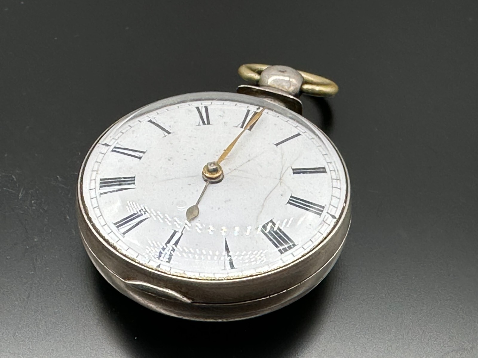ANTIKE TASCHENUHR ENGLAND STERLING SILBER DEFEKT KETTE LOSE RICHARD WILLIAMS – Bild 9