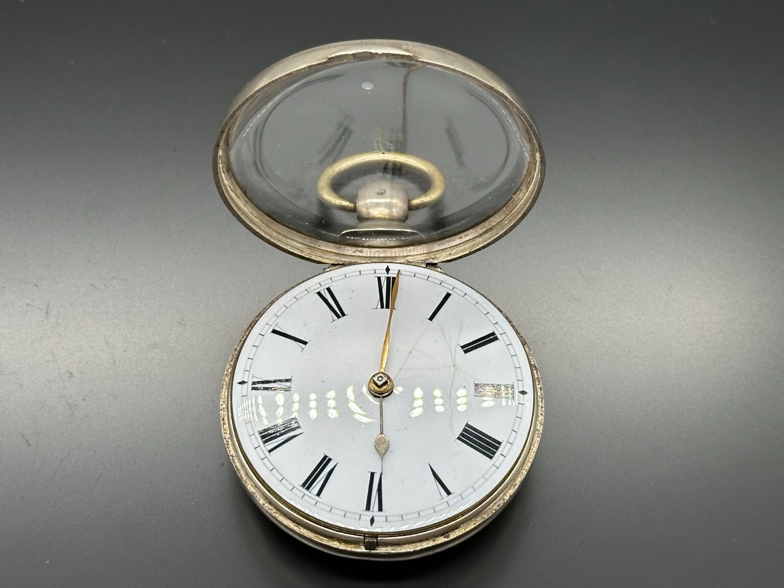 ANTIKE TASCHENUHR ENGLAND STERLING SILBER DEFEKT KETTE LOSE RICHARD WILLIAMS – Bild 10