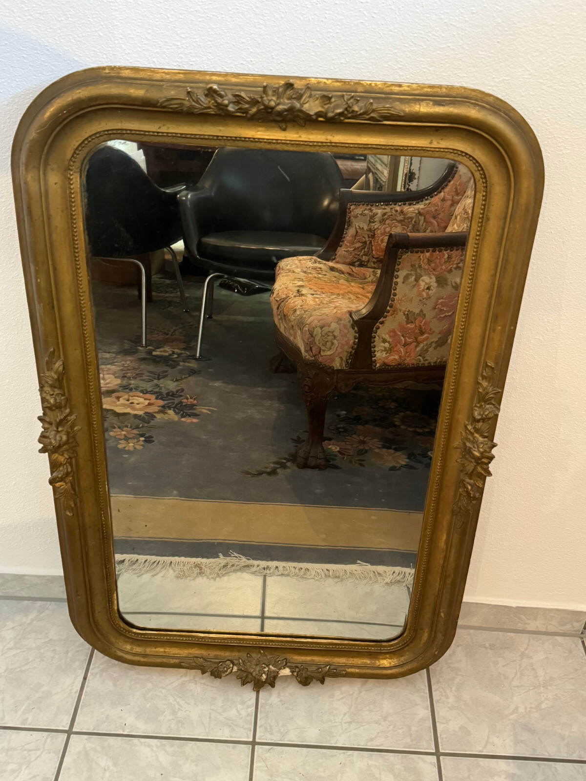 ANTIKER LOUIS SEIZE PRUNK WANDSPIEGEL SPIEGEL PRUNKSPIEGEL UM 1920