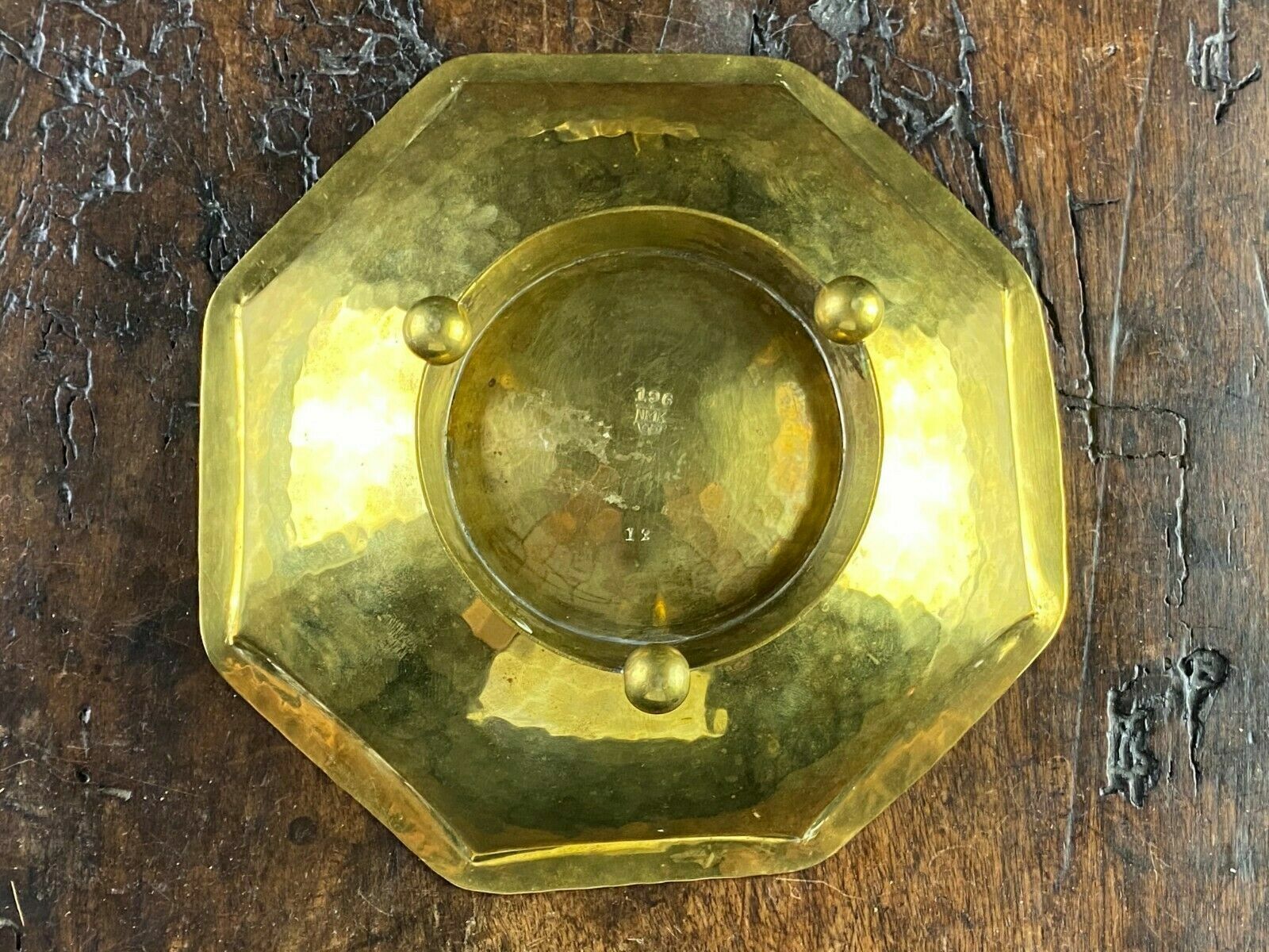 NEUES MÜNCHNER KUNSTGEWERBE ART DECO SCHALE AUS MESSING UM 1920 ANTIK – Bild 6