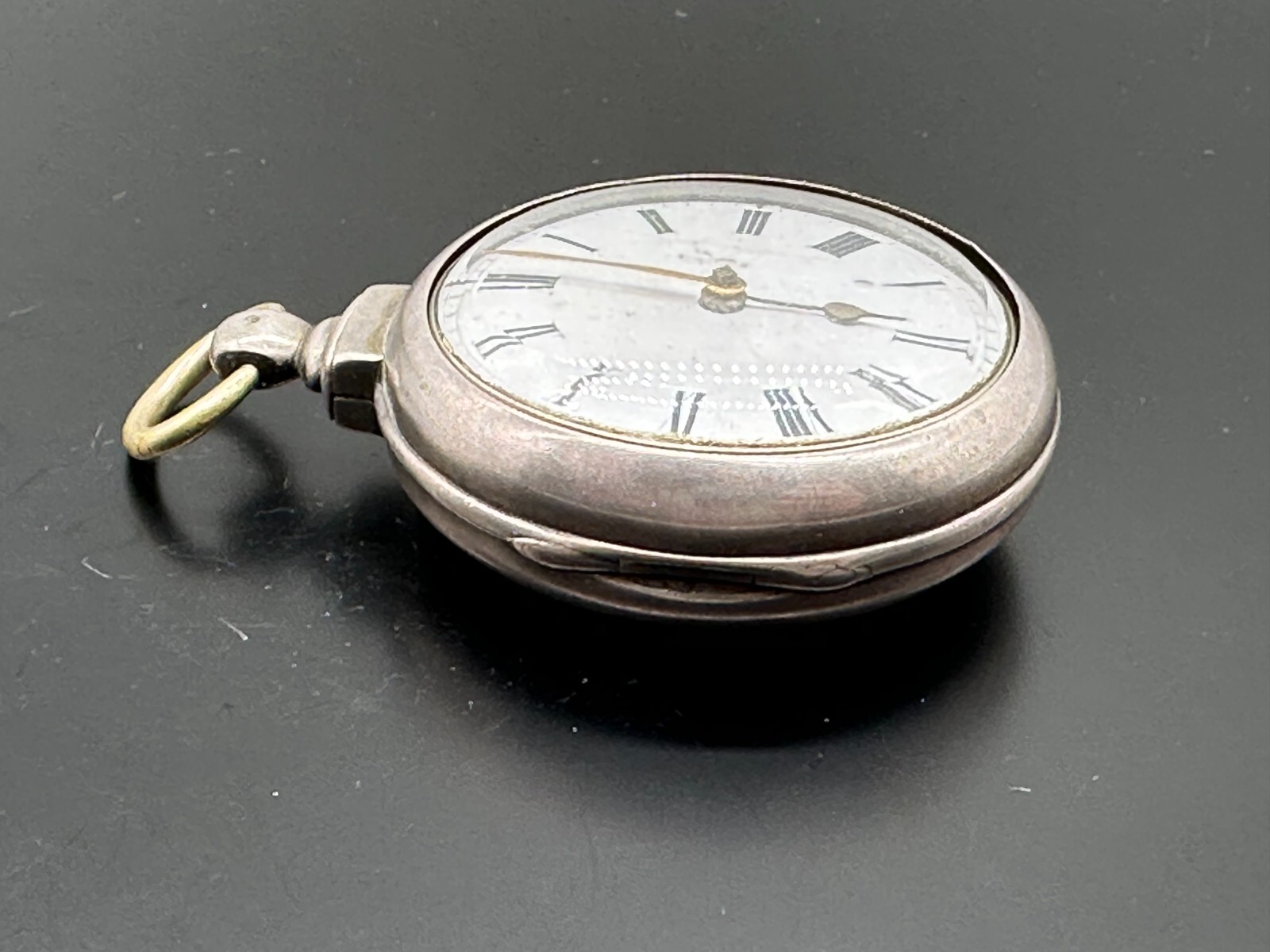 ANTIKE TASCHENUHR ENGLAND STERLING SILBER DEFEKT KETTE LOSE RICHARD WILLIAMS – Bild 5