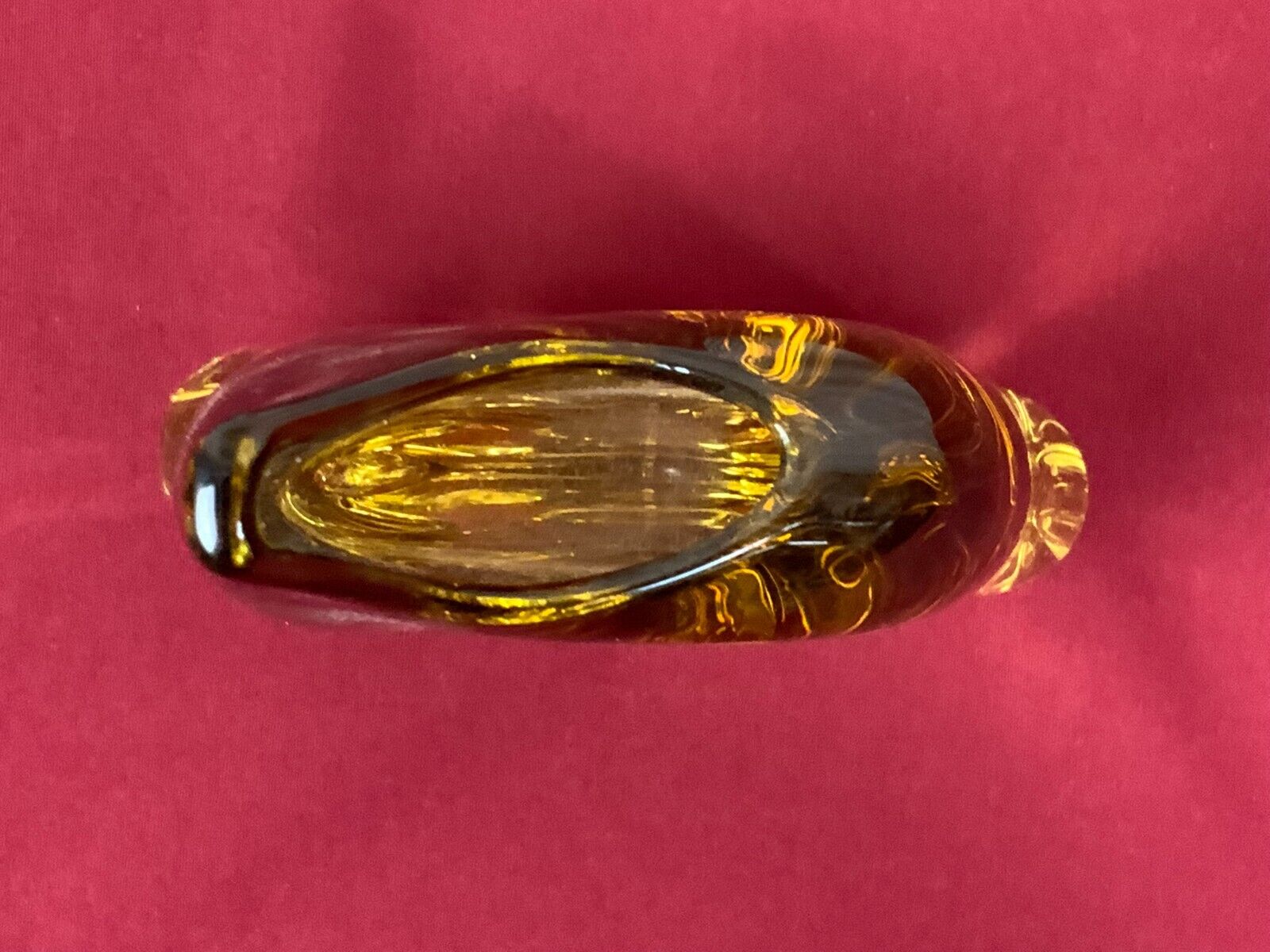 ZBS BÖHMEN VASE TISCHVASE AUS GLAS KÜNSTLERGLAS 28cm HOCH 1,9kg – Bild 6