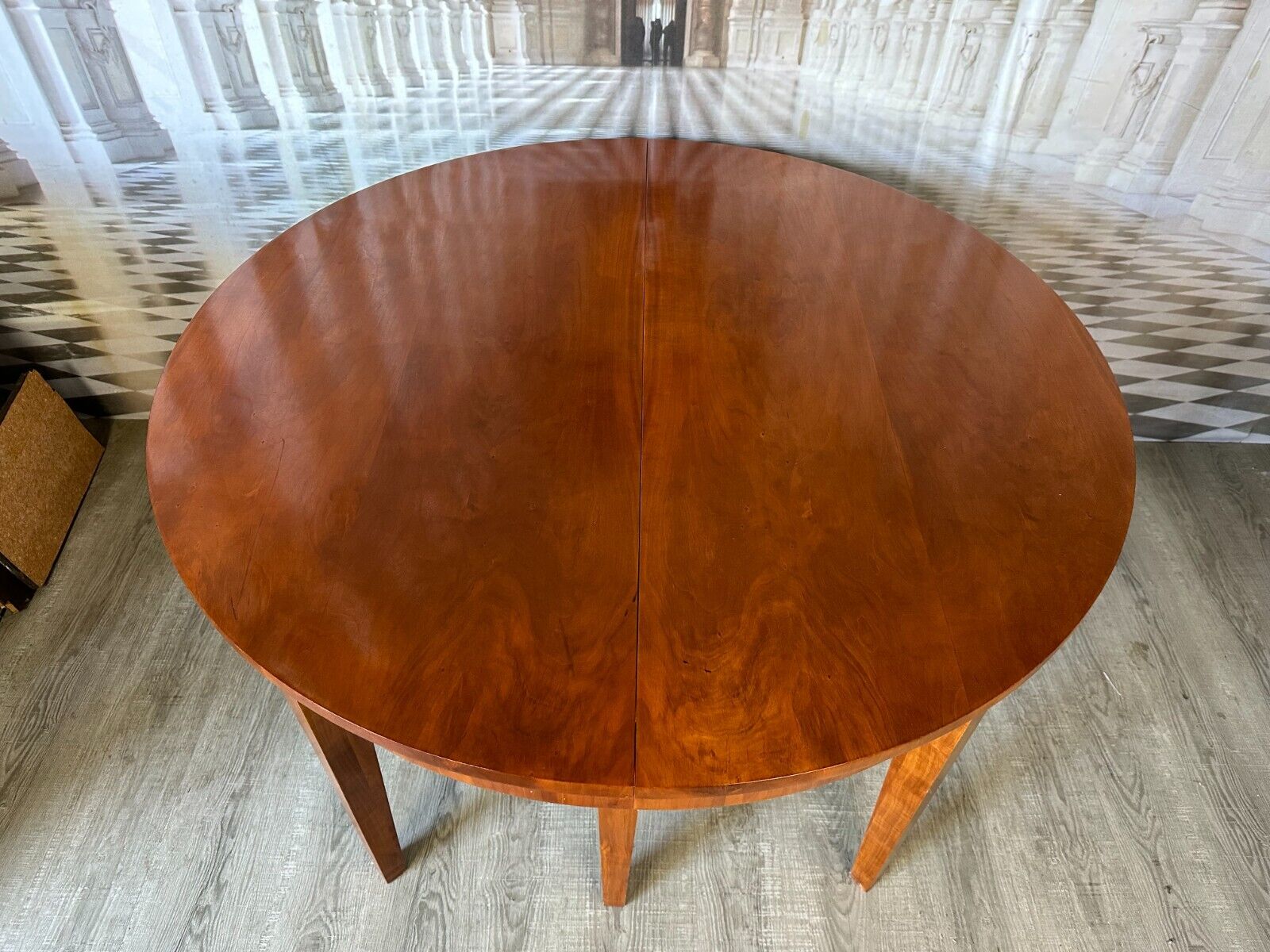 GROSSER VINTAGE ESSTISCH TISCH KIRSCHBAUM FURNIERT – Bild 5