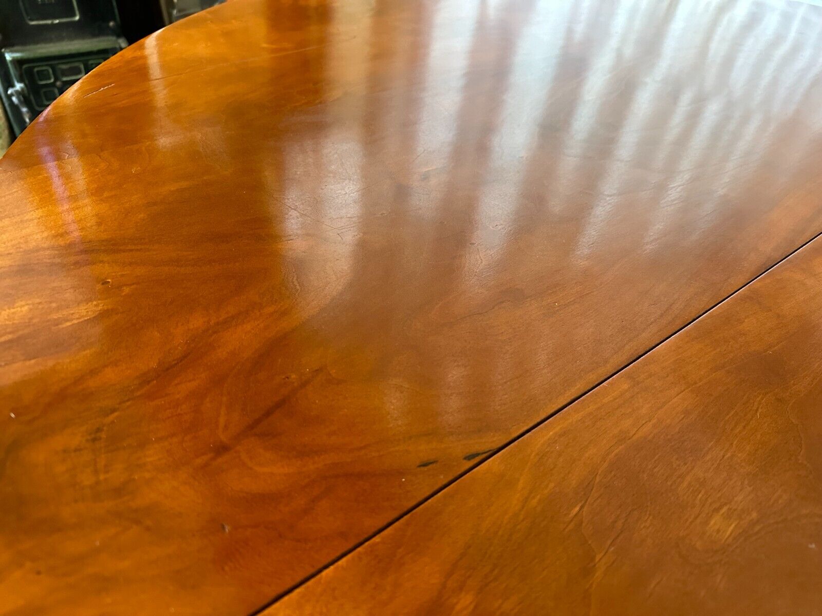 GROSSER VINTAGE ESSTISCH TISCH KIRSCHBAUM FURNIERT – Bild 6