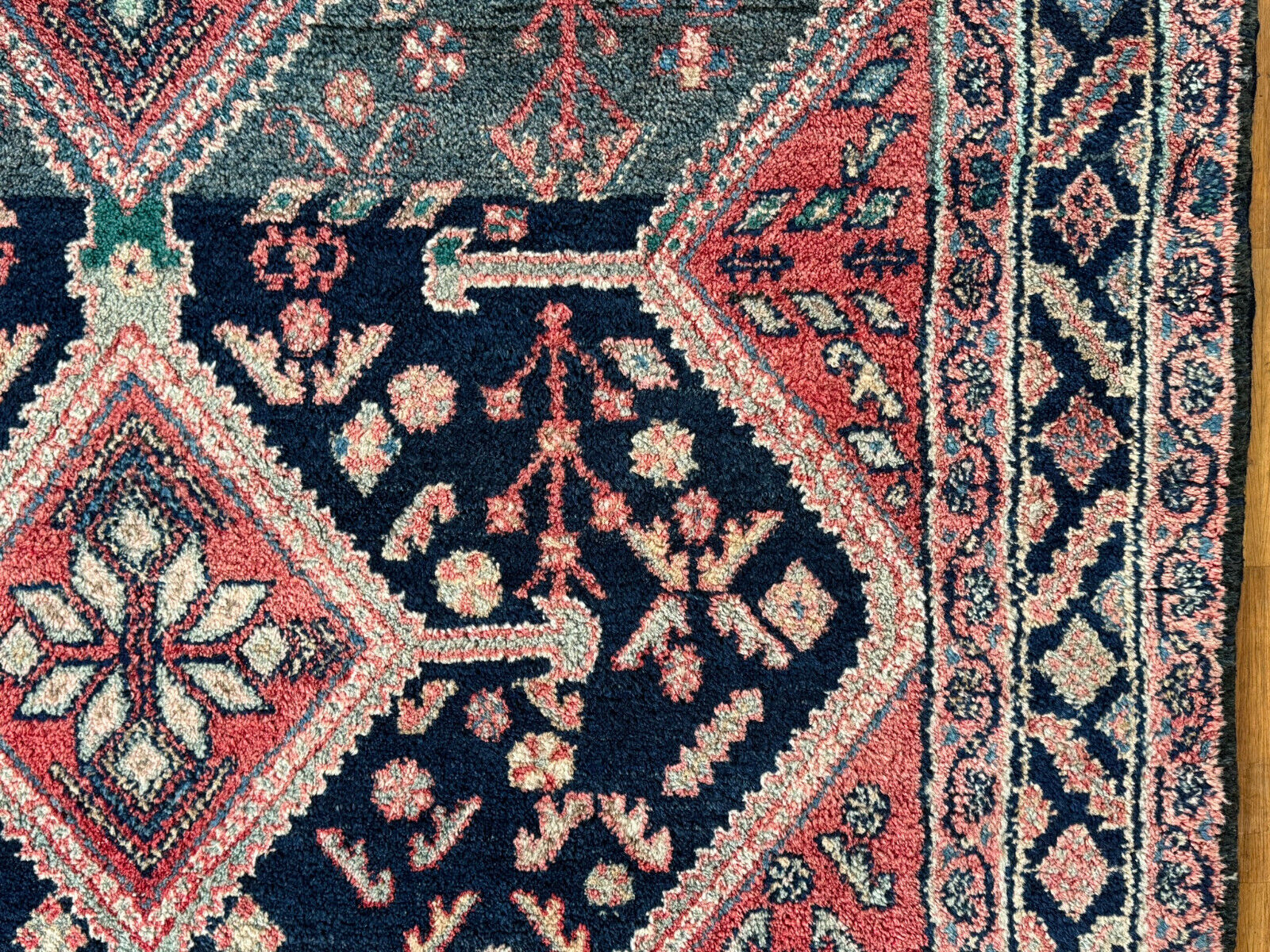 ALTER ORIENTTEPPICH TEPPICH AUS WOLLE TÜRKEI HANDGEKNÜPFT 270x146cm – Bild 15