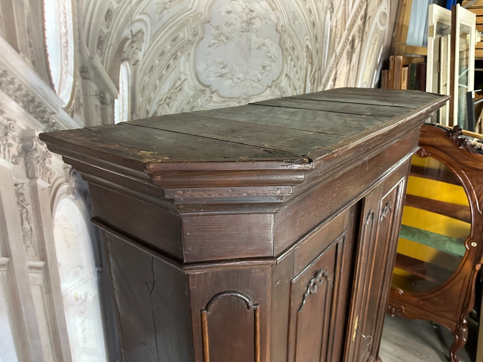 ANTIKER BAROCKSCHRANK LOUIS XV 18 TES JHDT EICHE MASSIV BAROCK SCHRANK – Bild 11