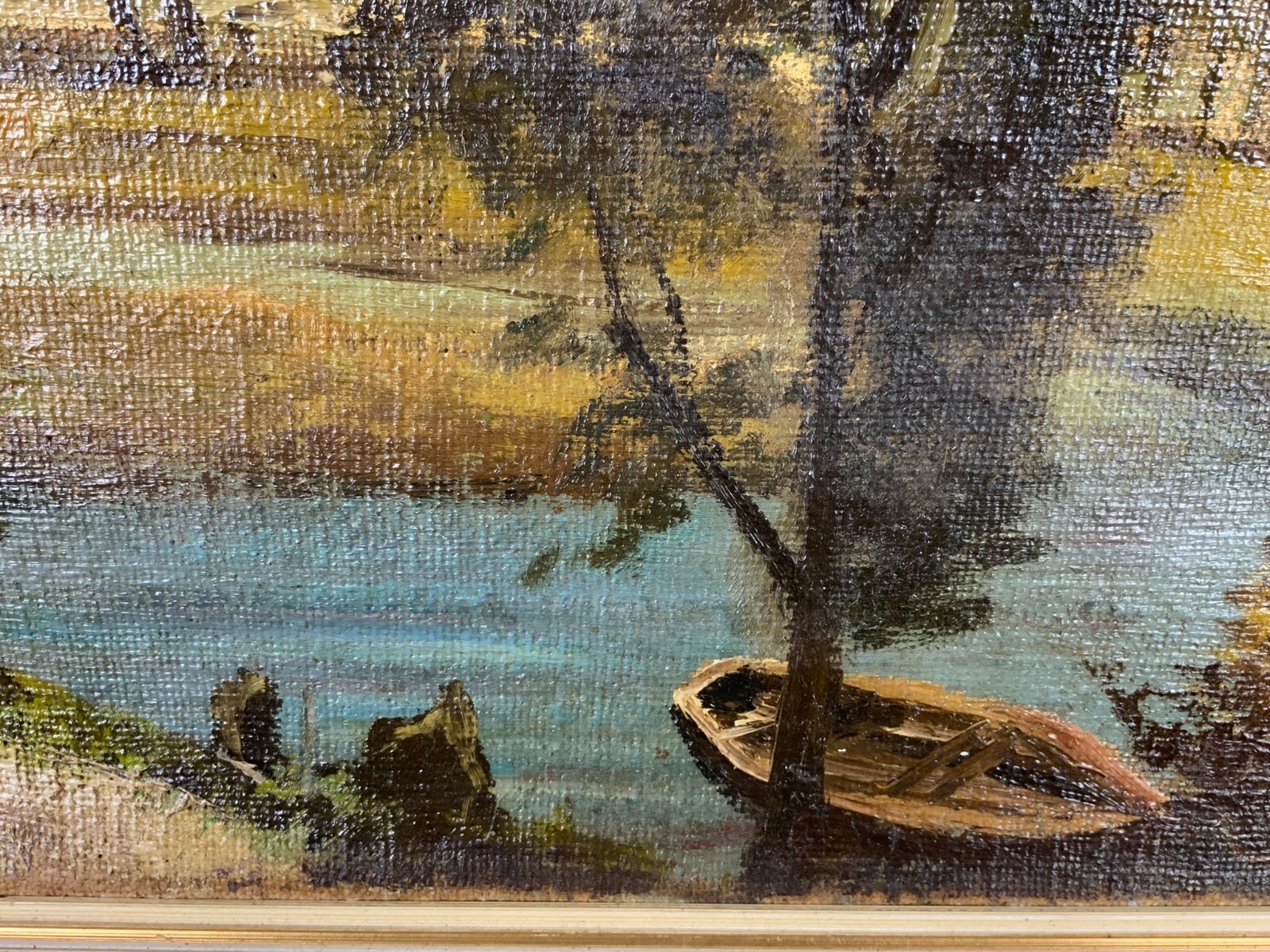 GROSSES ÖLGEMÄLDE LANDSCHAFT SIGNIERT GEMÄLDE 120x80cm – Bild 17