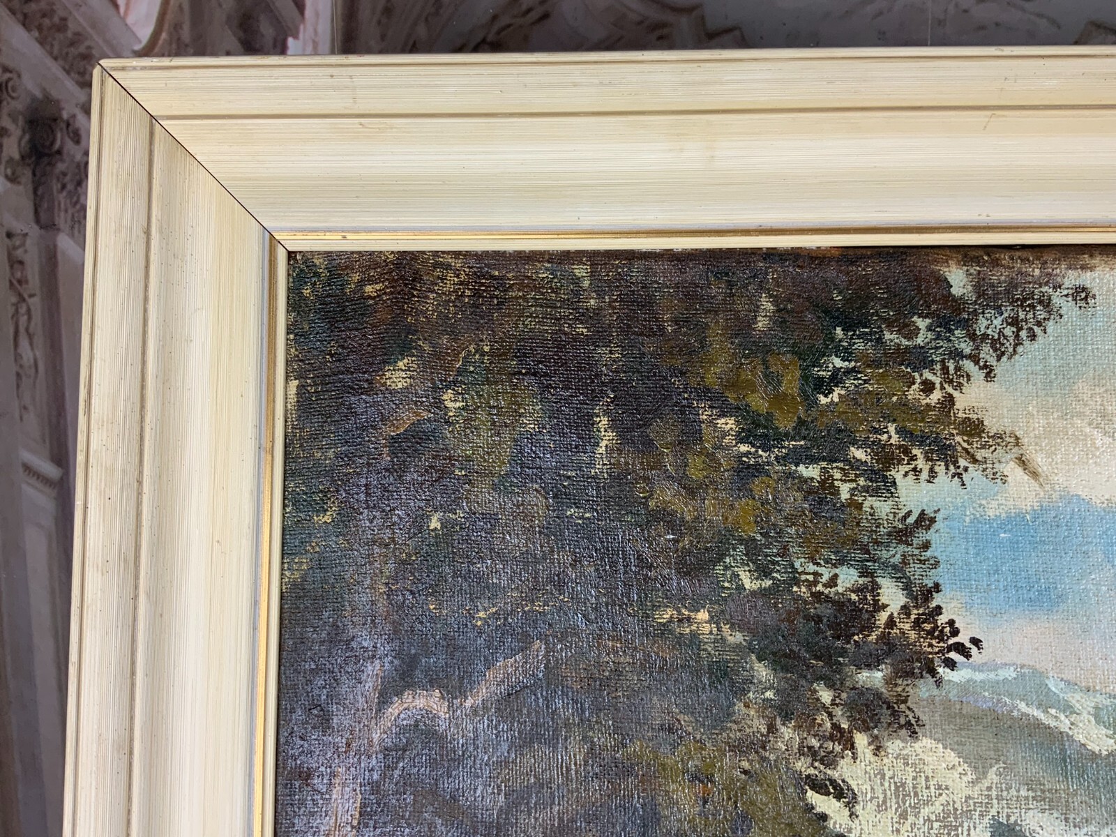 GROSSES ÖLGEMÄLDE LANDSCHAFT SIGNIERT GEMÄLDE 120x80cm – Bild 4
