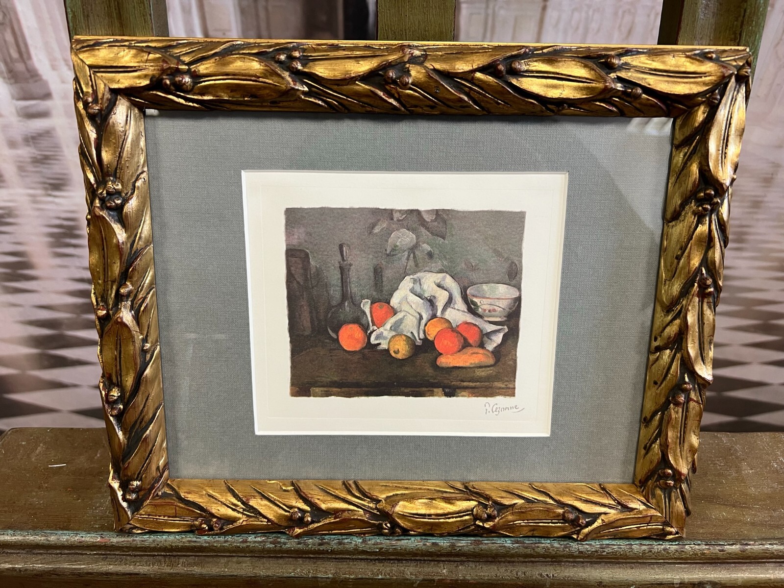 Farbradierung auf Papier nach Cézanne Sehr schöner Gesamtzustand