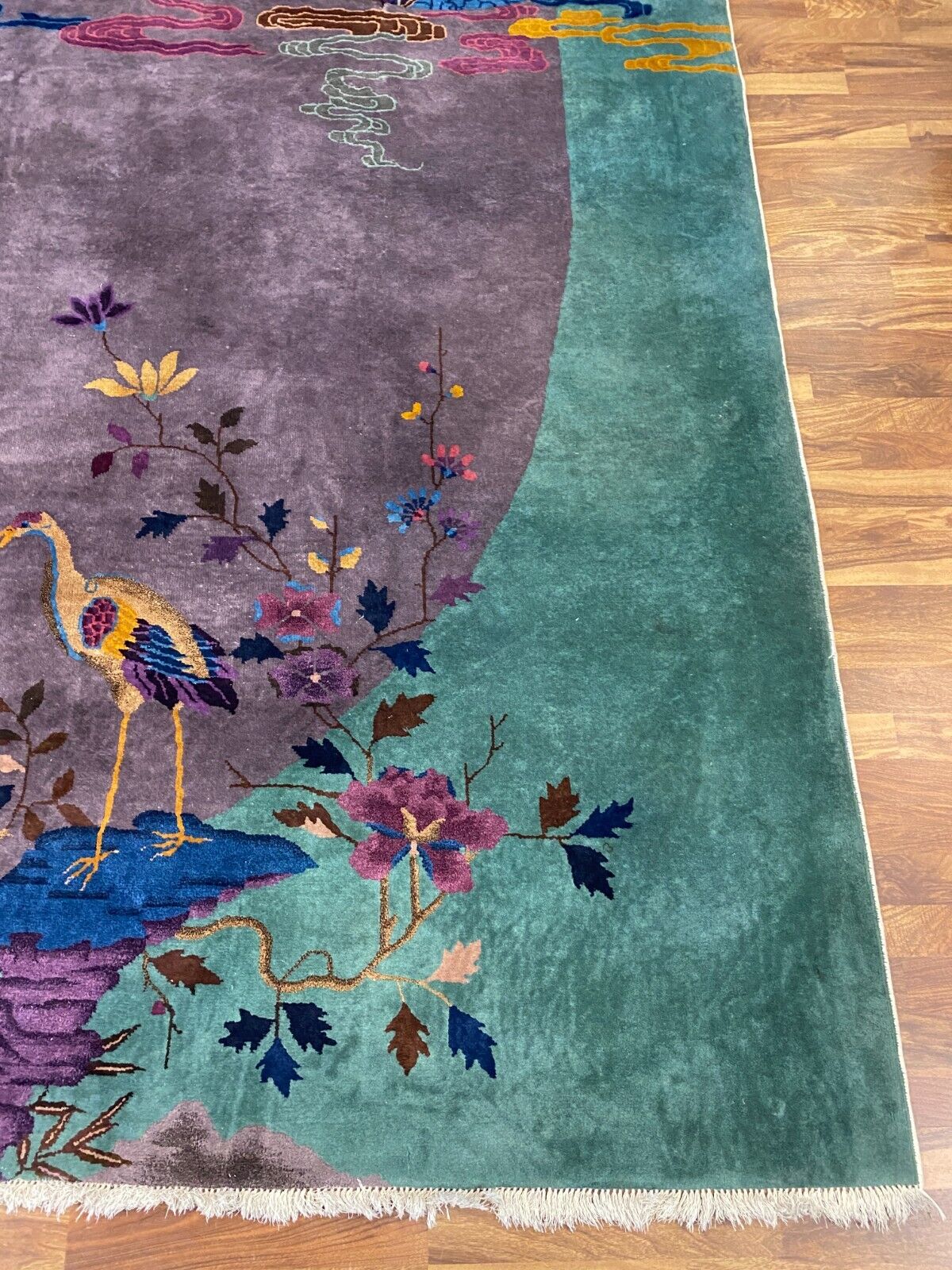 ALTER TEPPICH AUS WOLLE CHINA 365x260cm CHINESISCHER TEPPICH GROSS – Bild 14