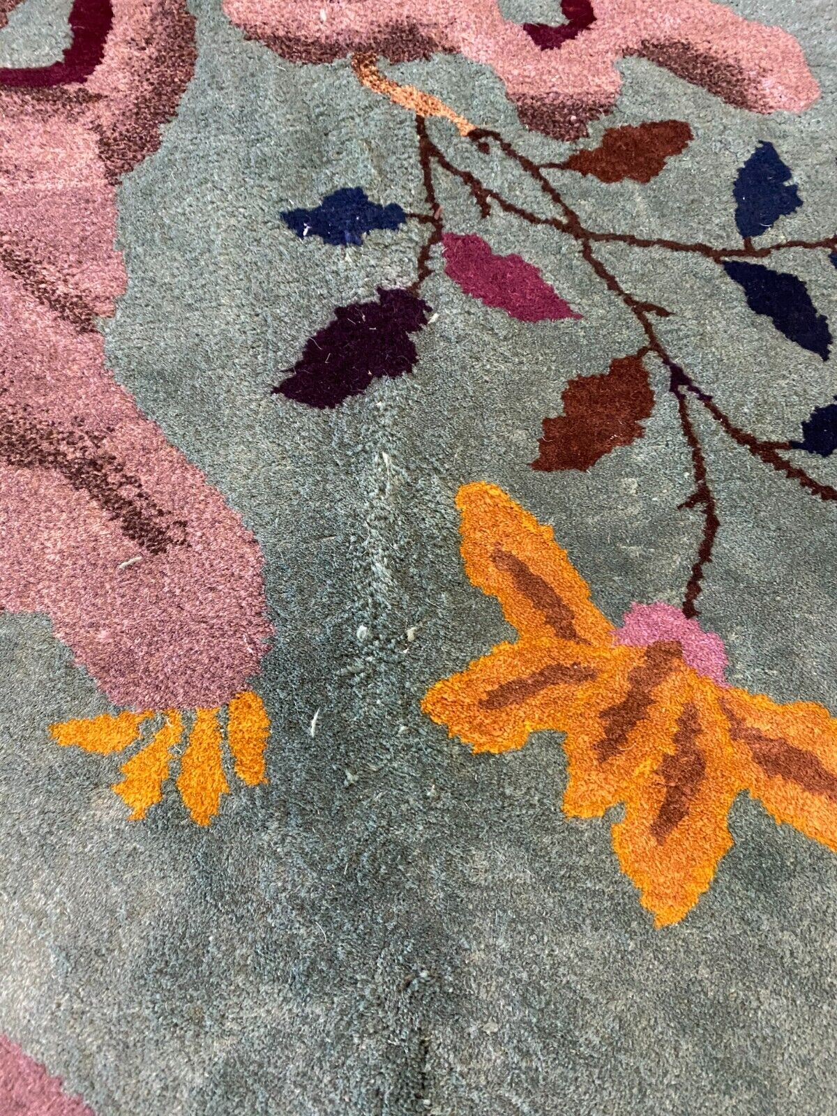 ALTER TEPPICH AUS WOLLE CHINA 365x260cm CHINESISCHER TEPPICH GROSS – Bild 22