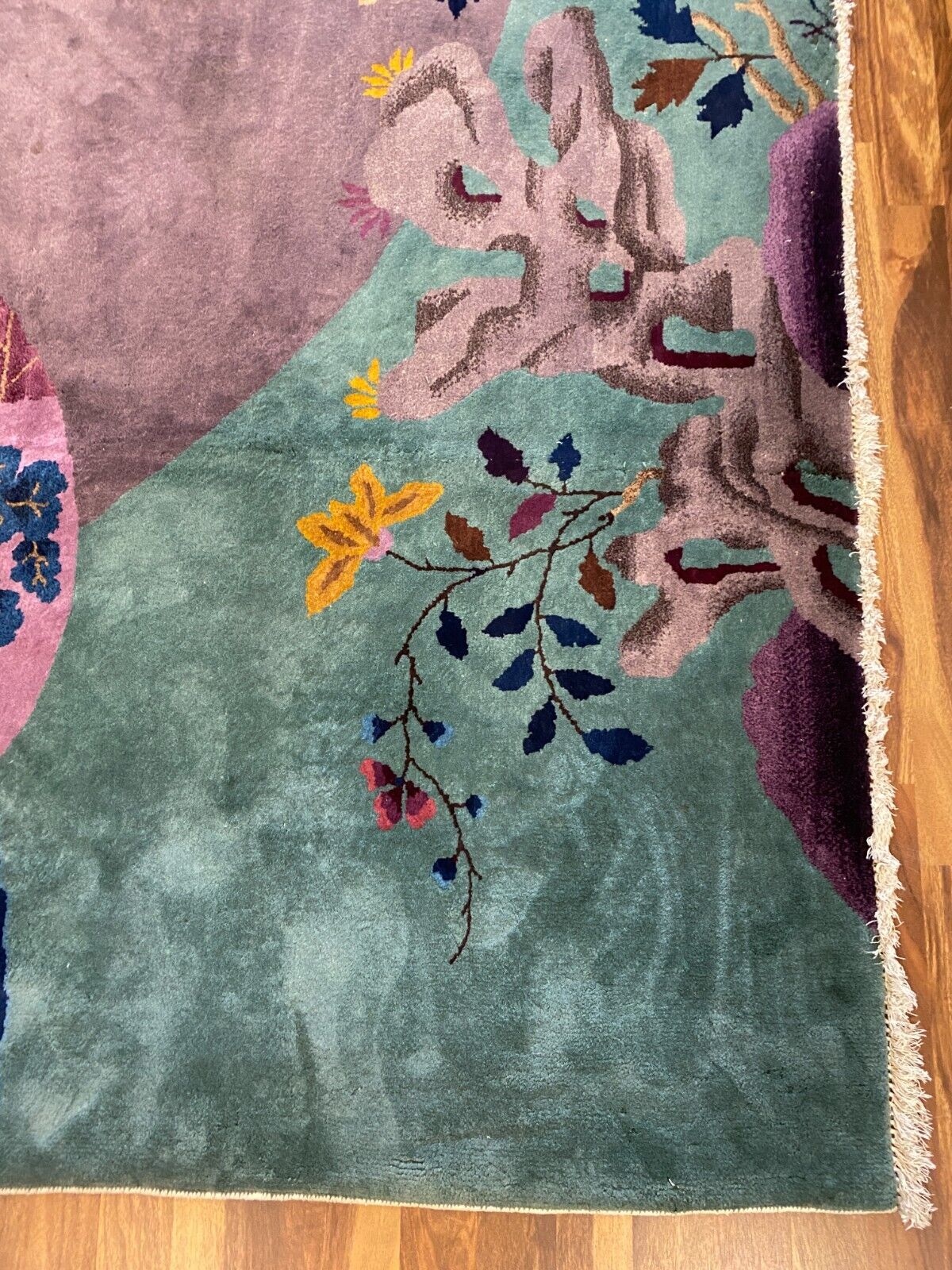 ALTER TEPPICH AUS WOLLE CHINA 365x260cm CHINESISCHER TEPPICH GROSS – Bild 5