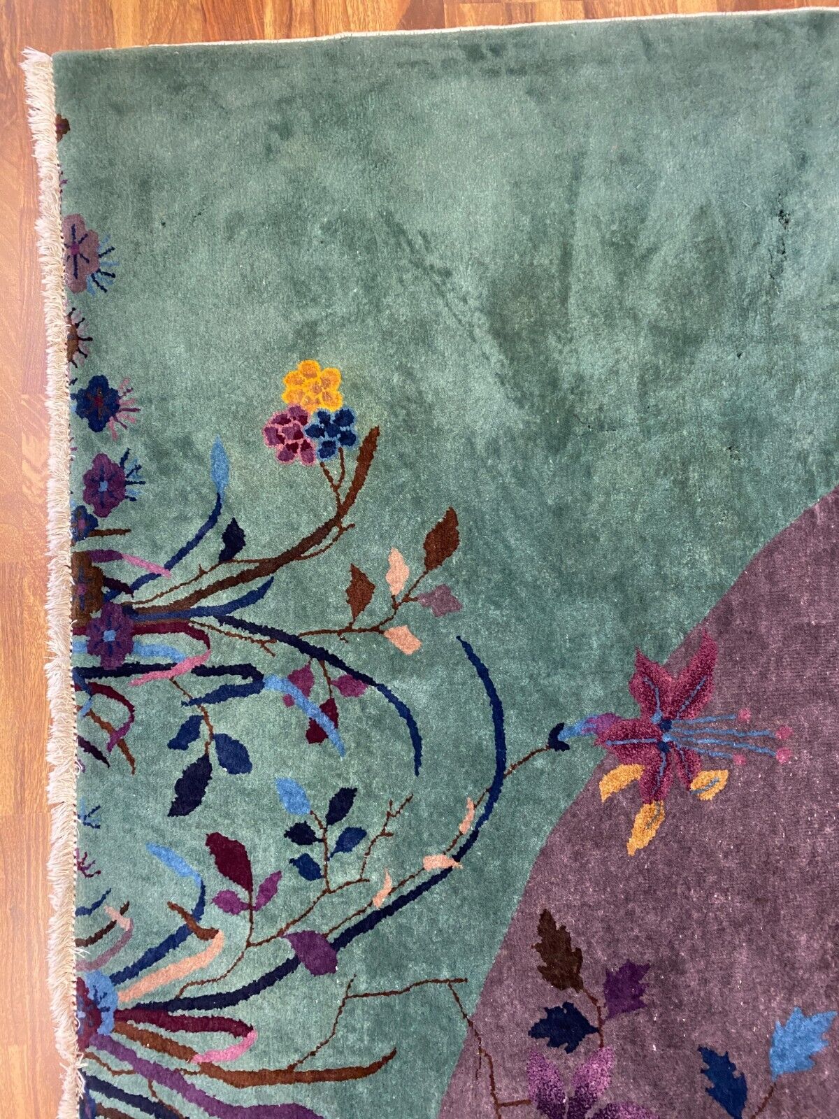 ALTER TEPPICH AUS WOLLE CHINA 365x260cm CHINESISCHER TEPPICH GROSS – Bild 6