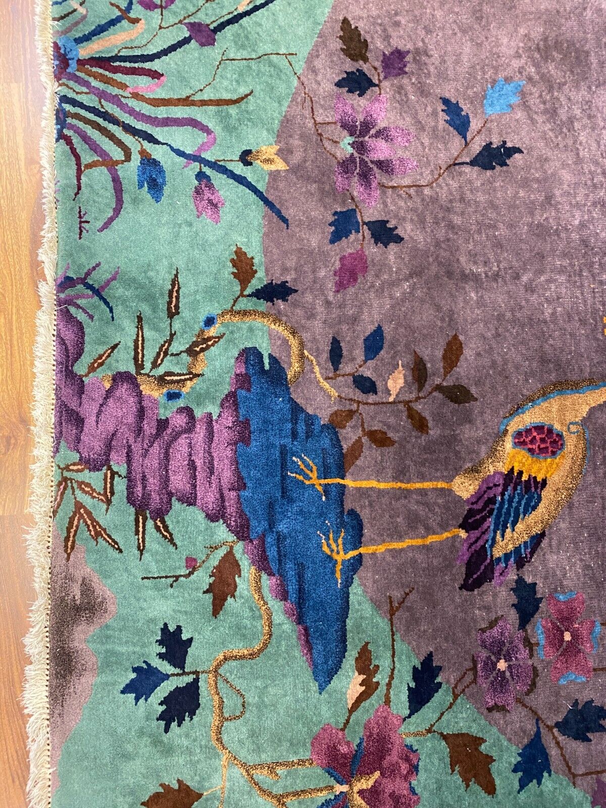 ALTER TEPPICH AUS WOLLE CHINA 365x260cm CHINESISCHER TEPPICH GROSS – Bild 7