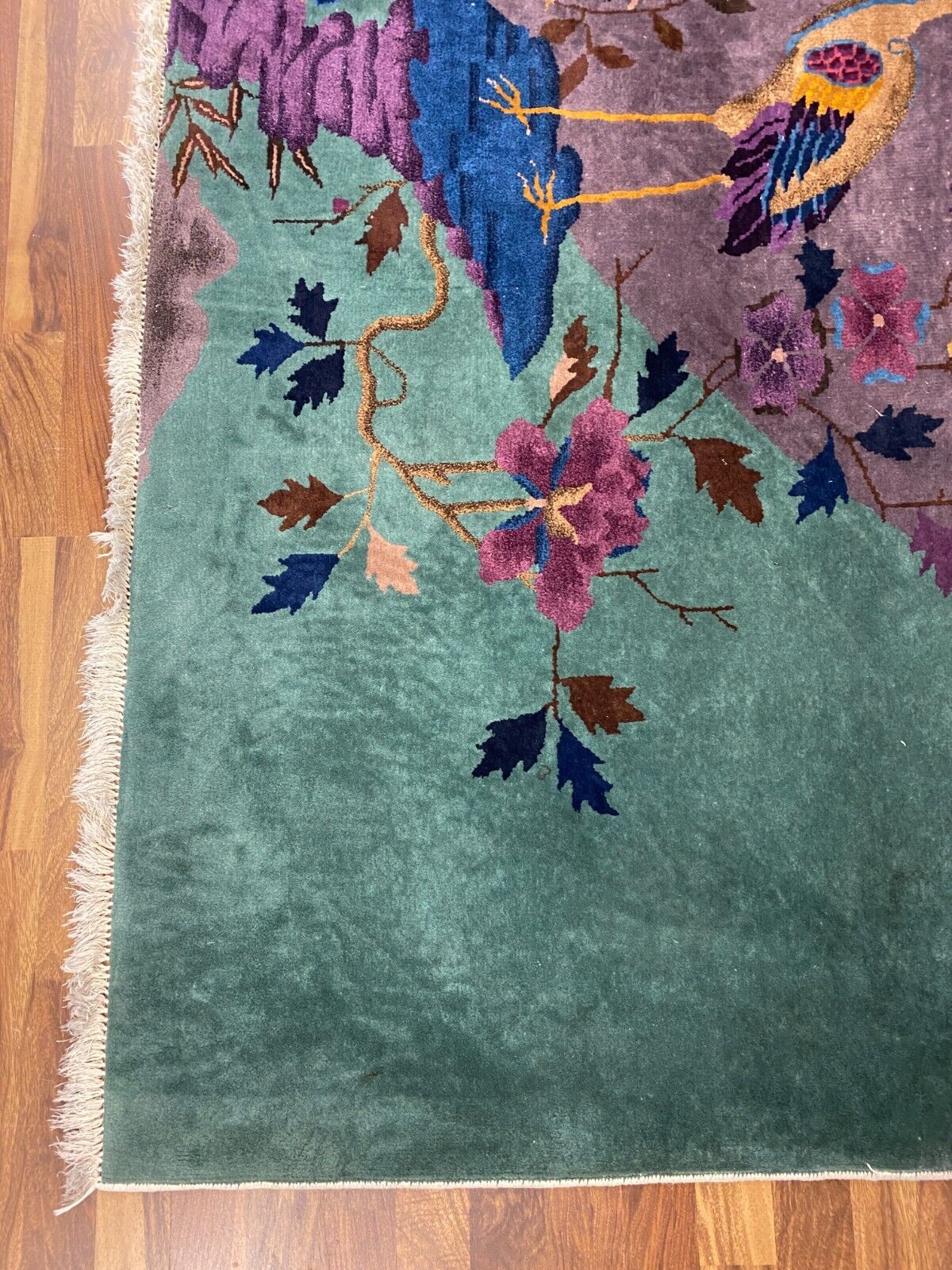 ALTER TEPPICH AUS WOLLE CHINA 365x260cm CHINESISCHER TEPPICH GROSS – Bild 8