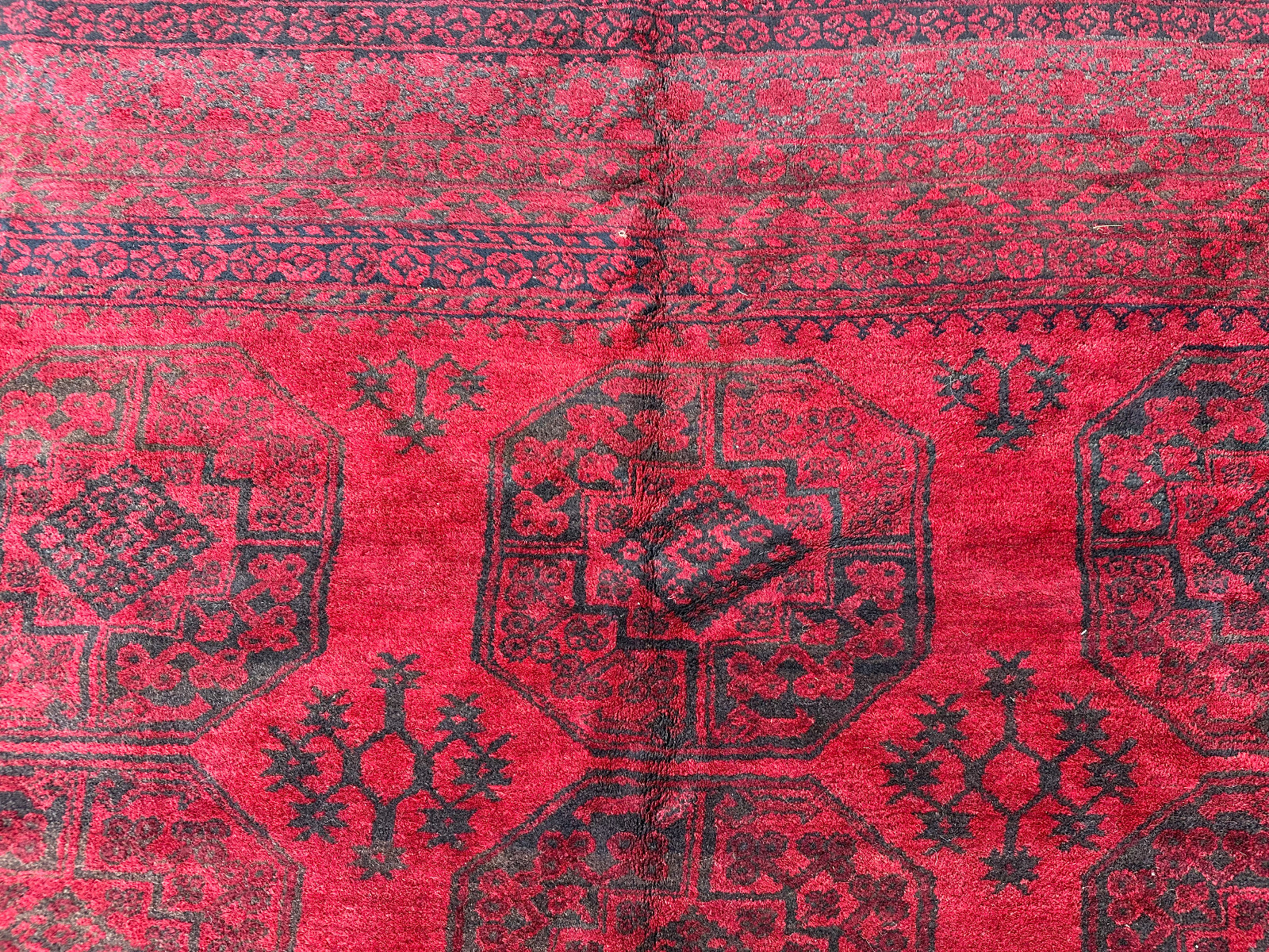 ALTER ORIENTTEPPICH AUS WOLLE NOMADENTEPPICH TEPPICH KAUKASUS 354x288cm – Bild 14